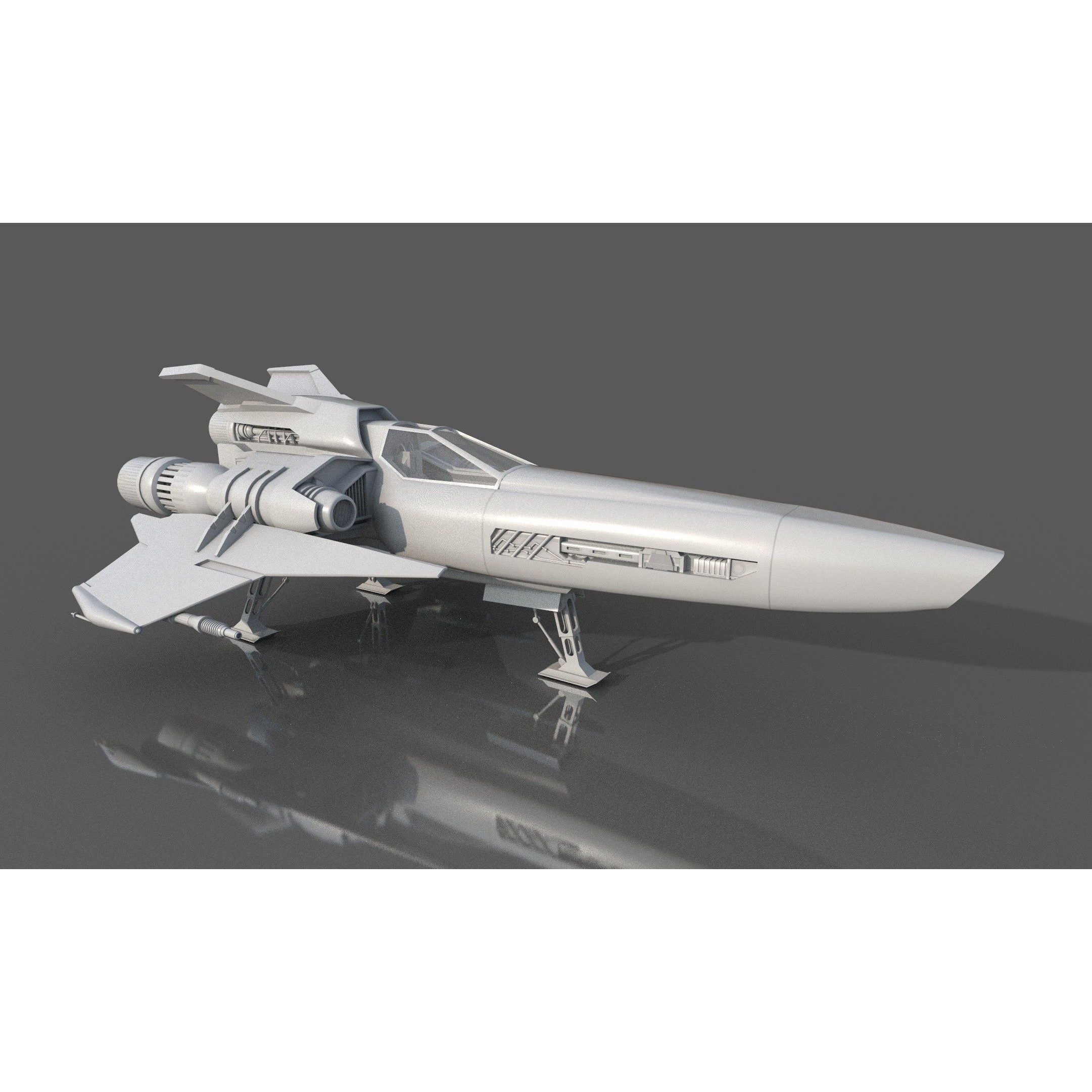 Viper Hornet - Low-Poly Game-Ready 3D Model - View 3