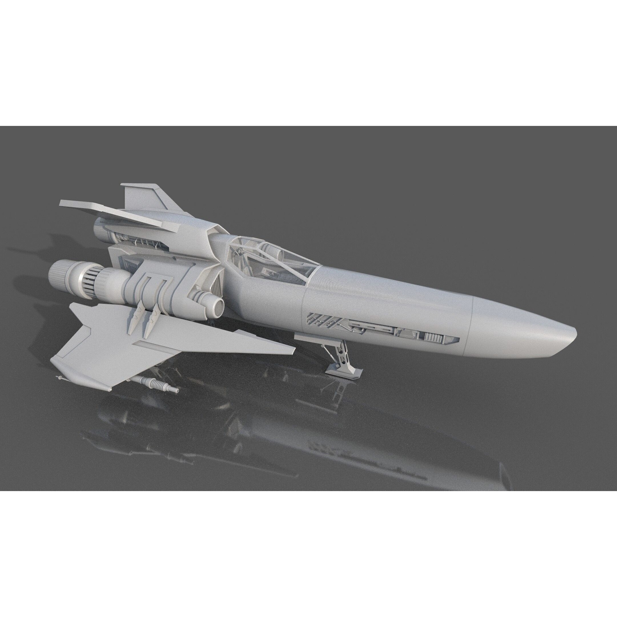 Viper Hornet - Low-Poly Game-Ready 3D Model - View 5