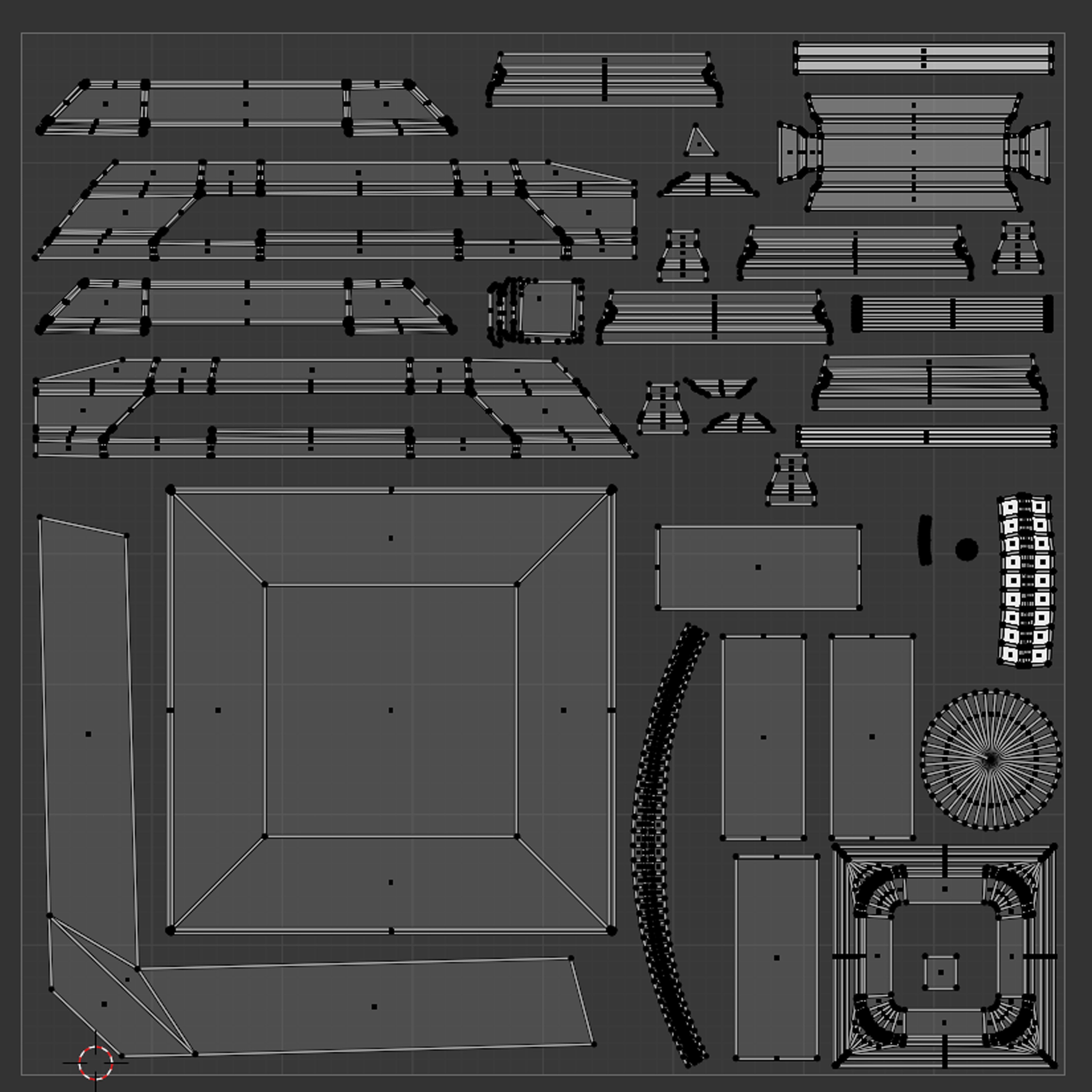 SciFi Modular Level - Low-Poly Game-Ready 3D Model