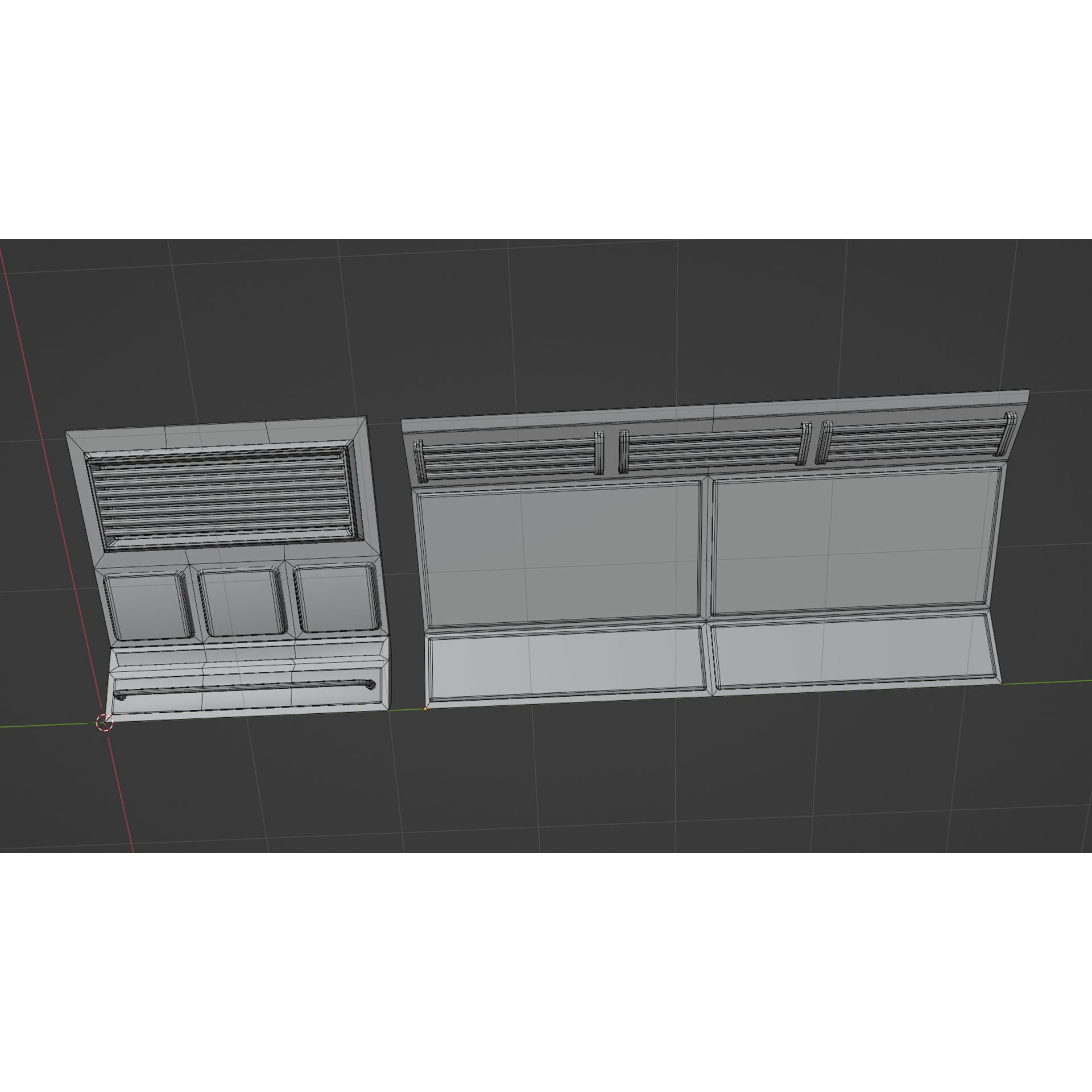 SciFi Modular Level - Low-Poly Game-Ready 3D Model - View 13