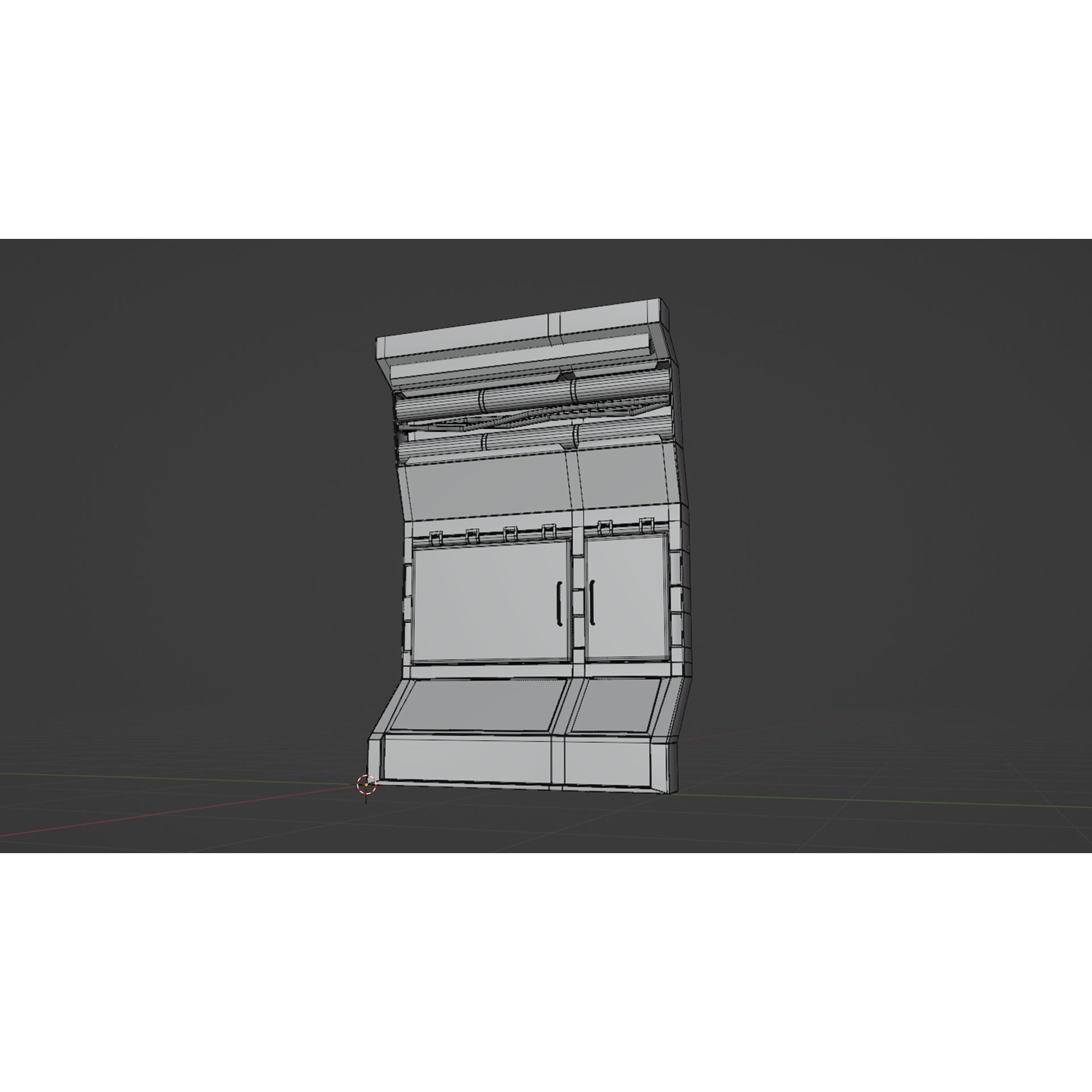 SciFi Modular Level - Low-Poly Game-Ready 3D Model - View 14