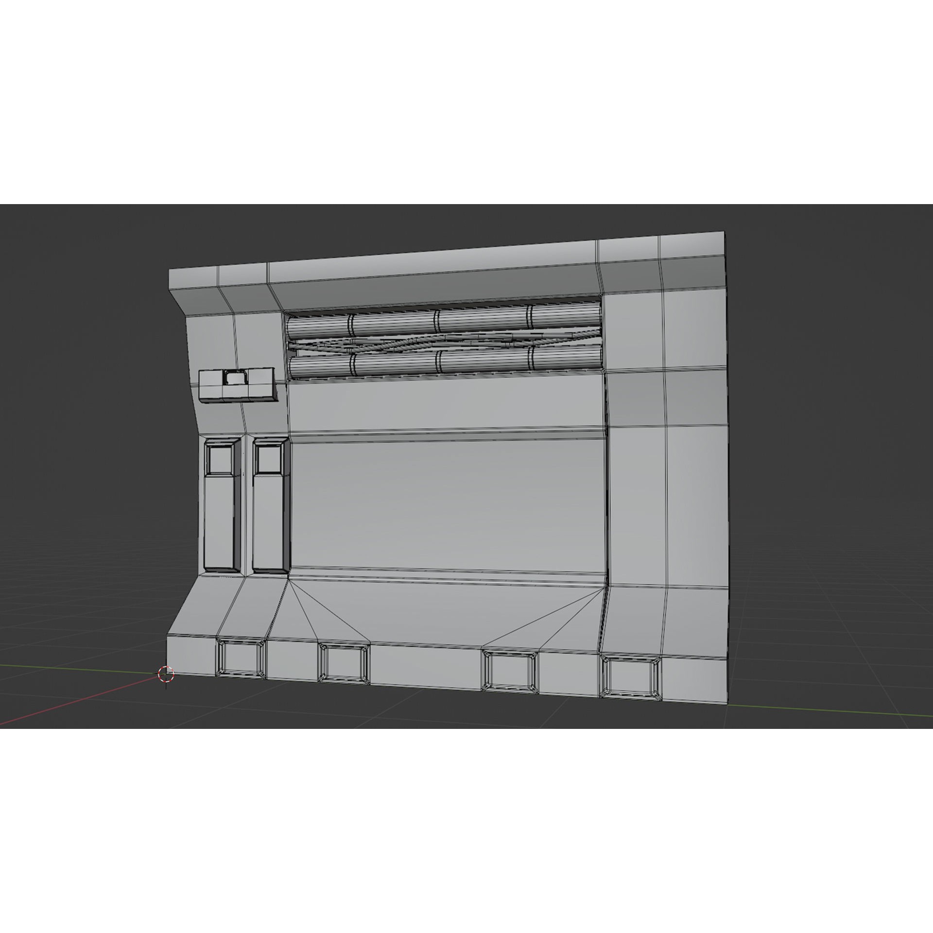SciFi Modular Level - Low-Poly Game-Ready 3D Model - View 16