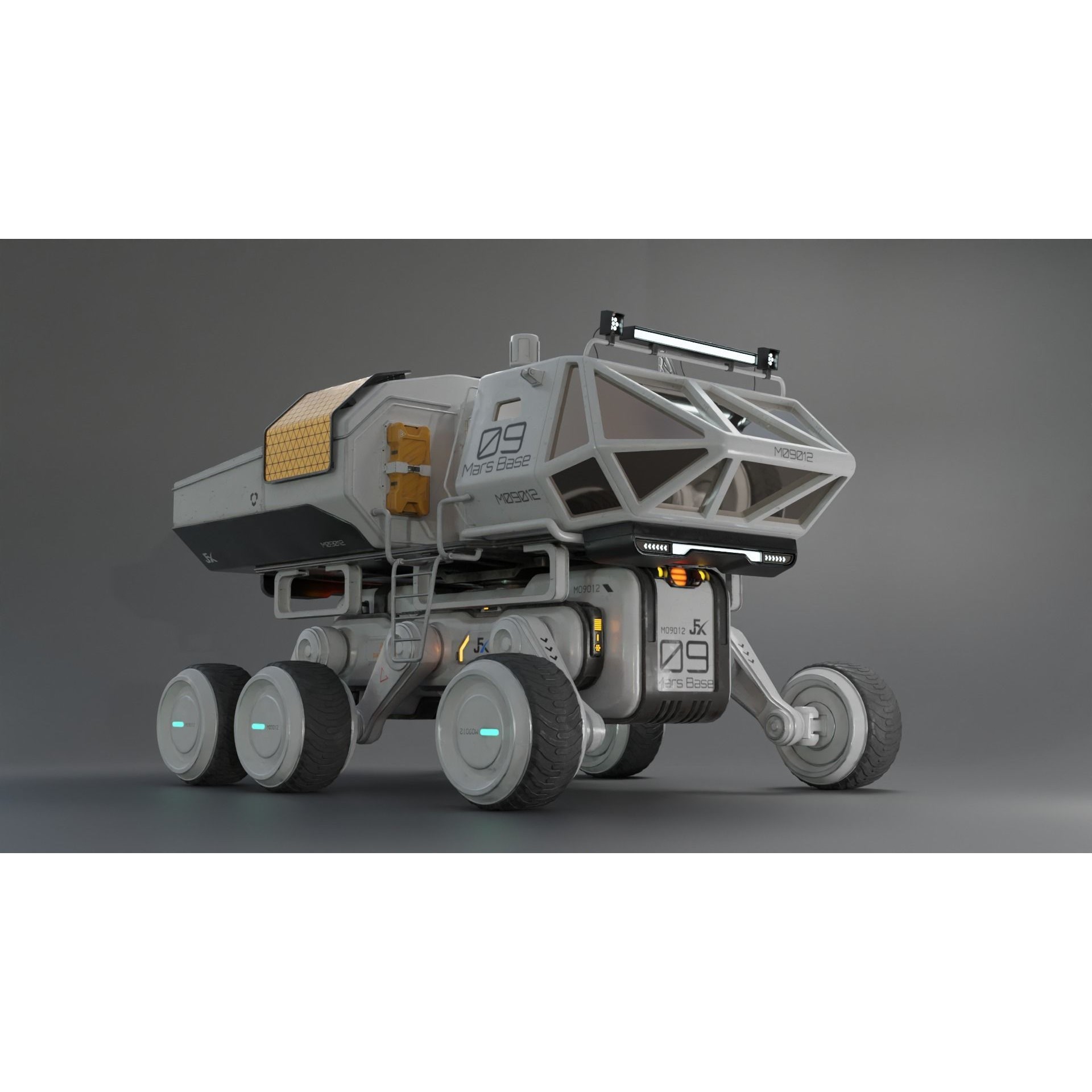 Mars Rover Series - Game-Ready 3D Model - View 10