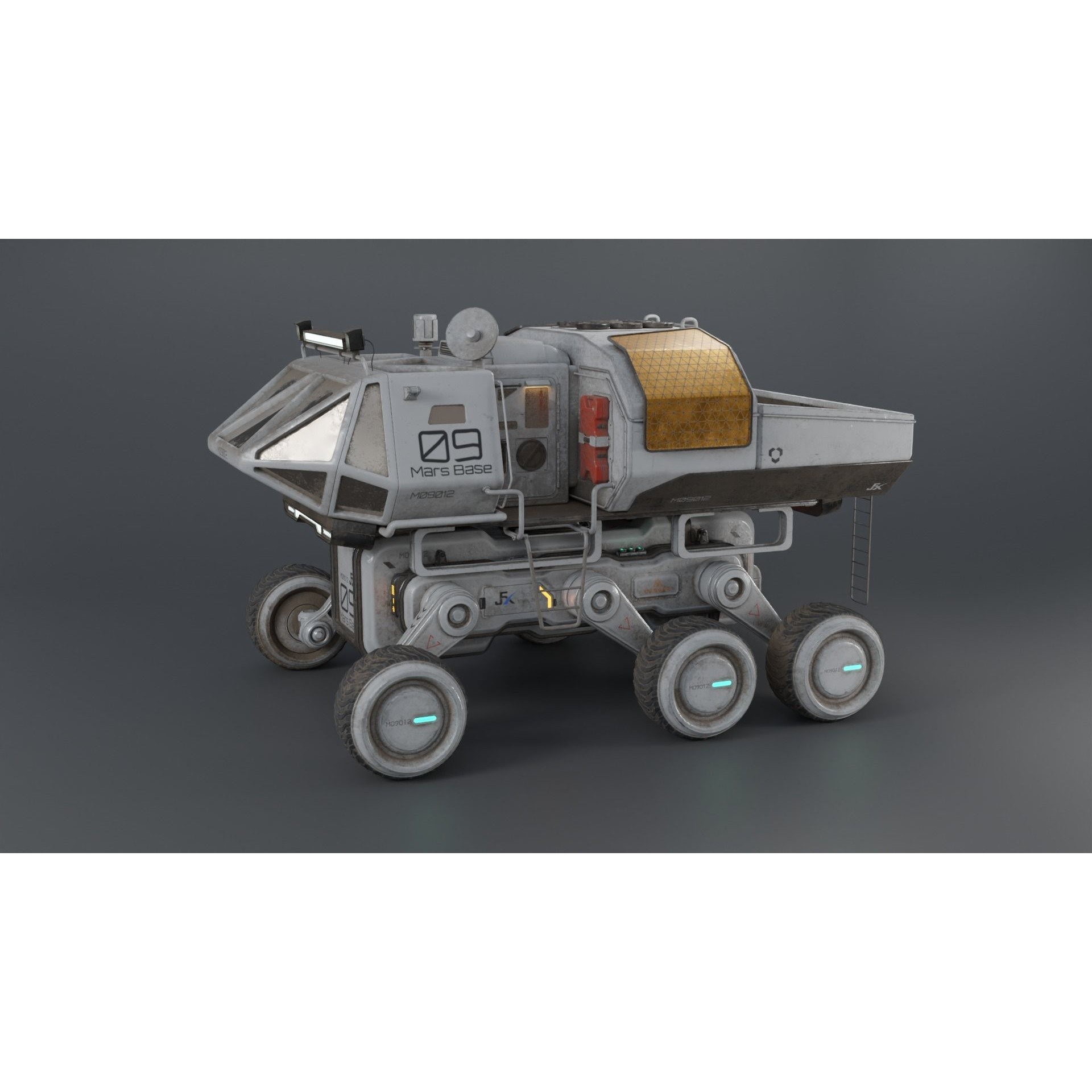 Mars Rover Series - Game-Ready 3D Model - View 3