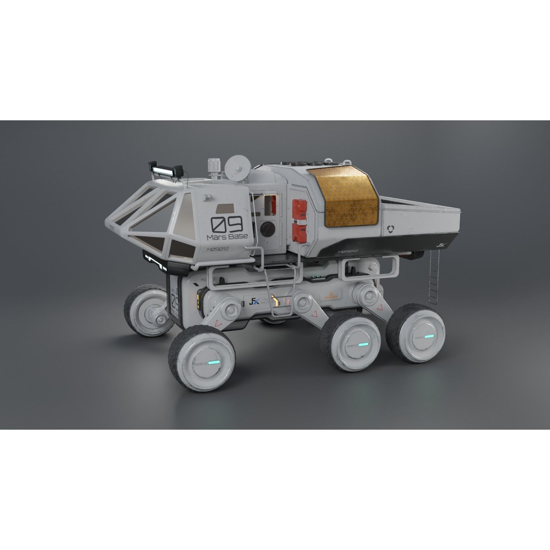 Mars Rover Series - Game-Ready 3D Model - View 4