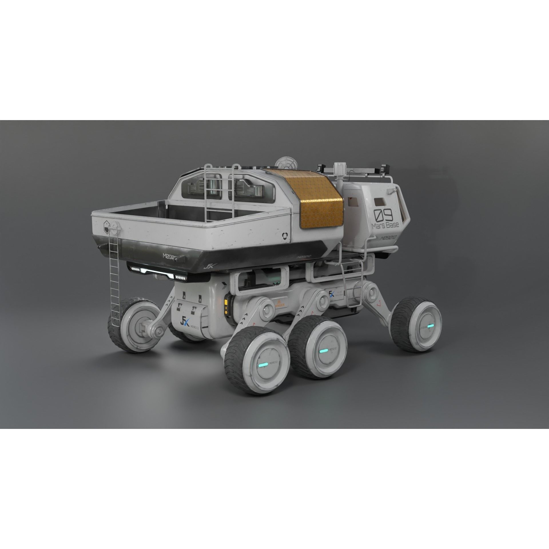 Mars Rover Series - Game-Ready 3D Model - View 5