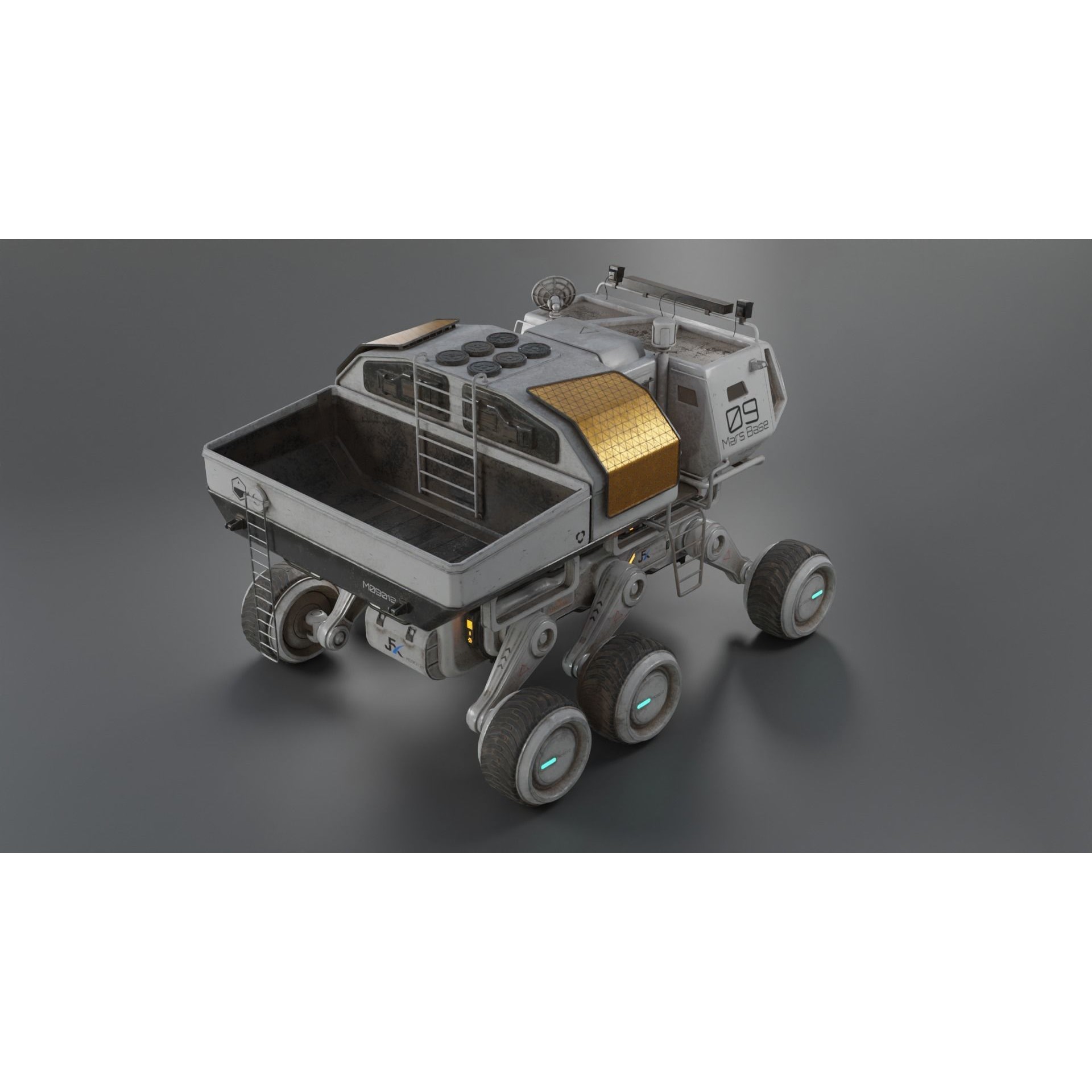 Mars Rover Series - Game-Ready 3D Model - View 7