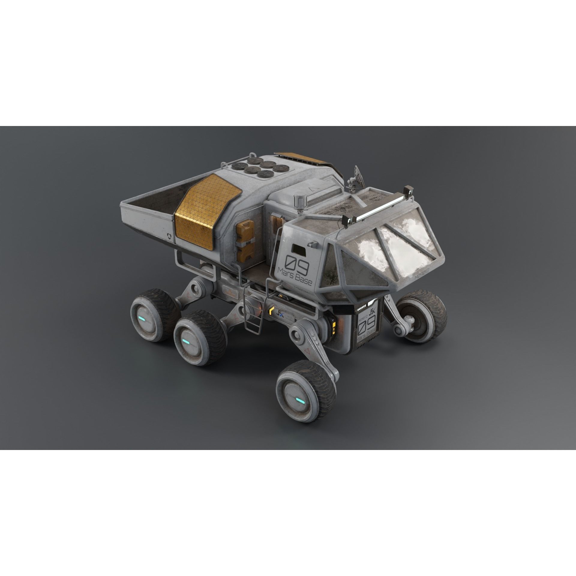 Mars Rover Series - Game-Ready 3D Model - View 8