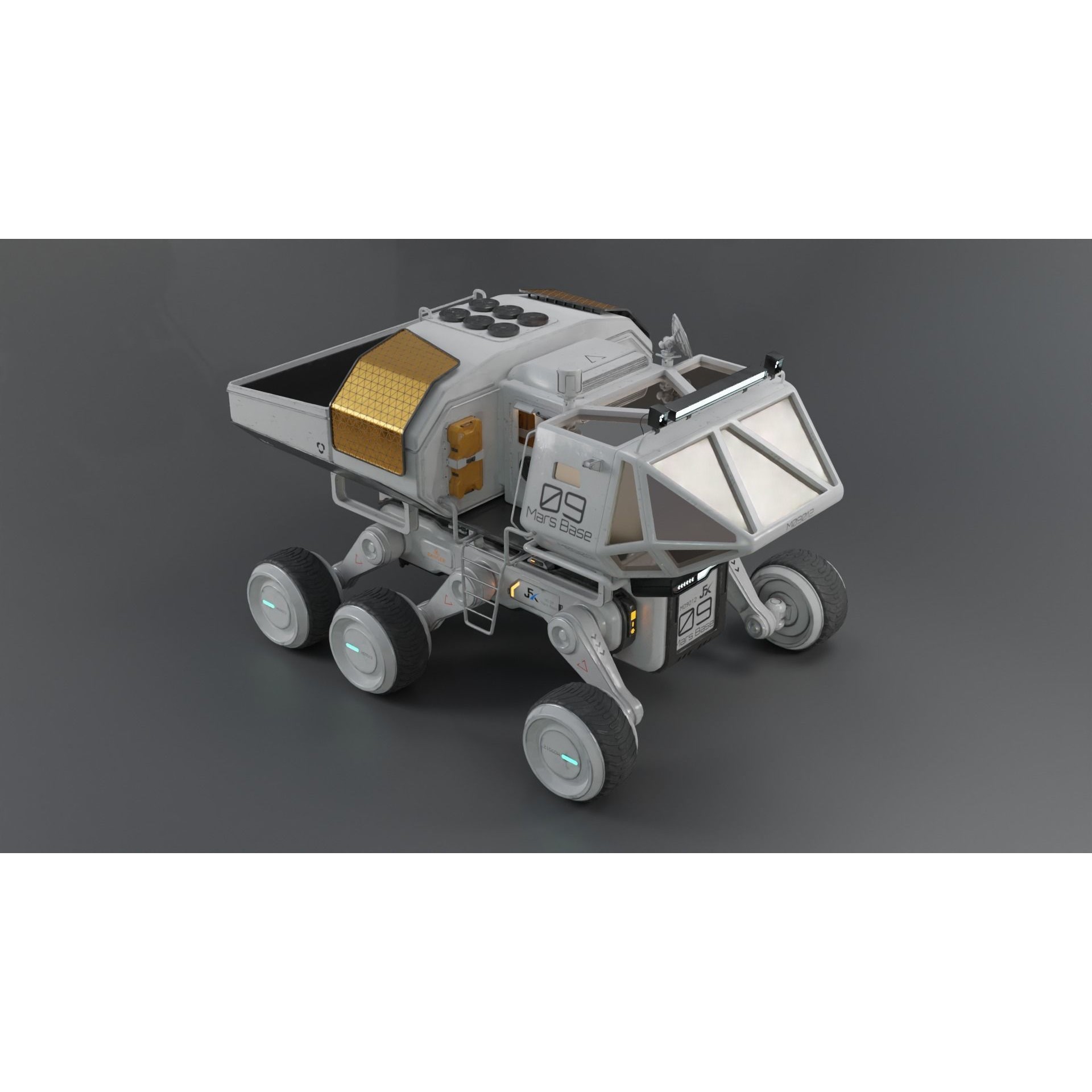Mars Rover Series - Game-Ready 3D Model - View 9