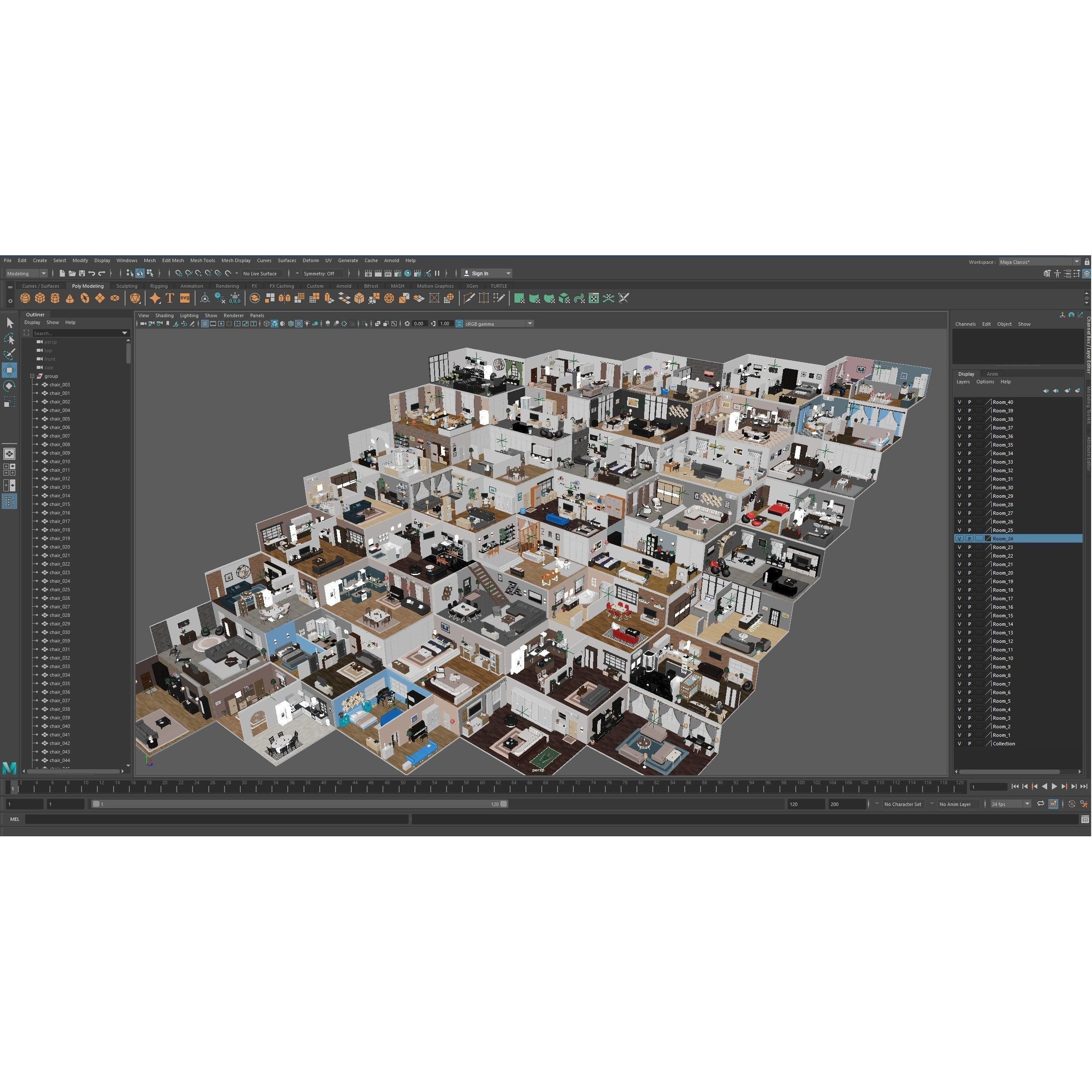 Interior Realistic - Low-Poly Game-Ready 3D Model
