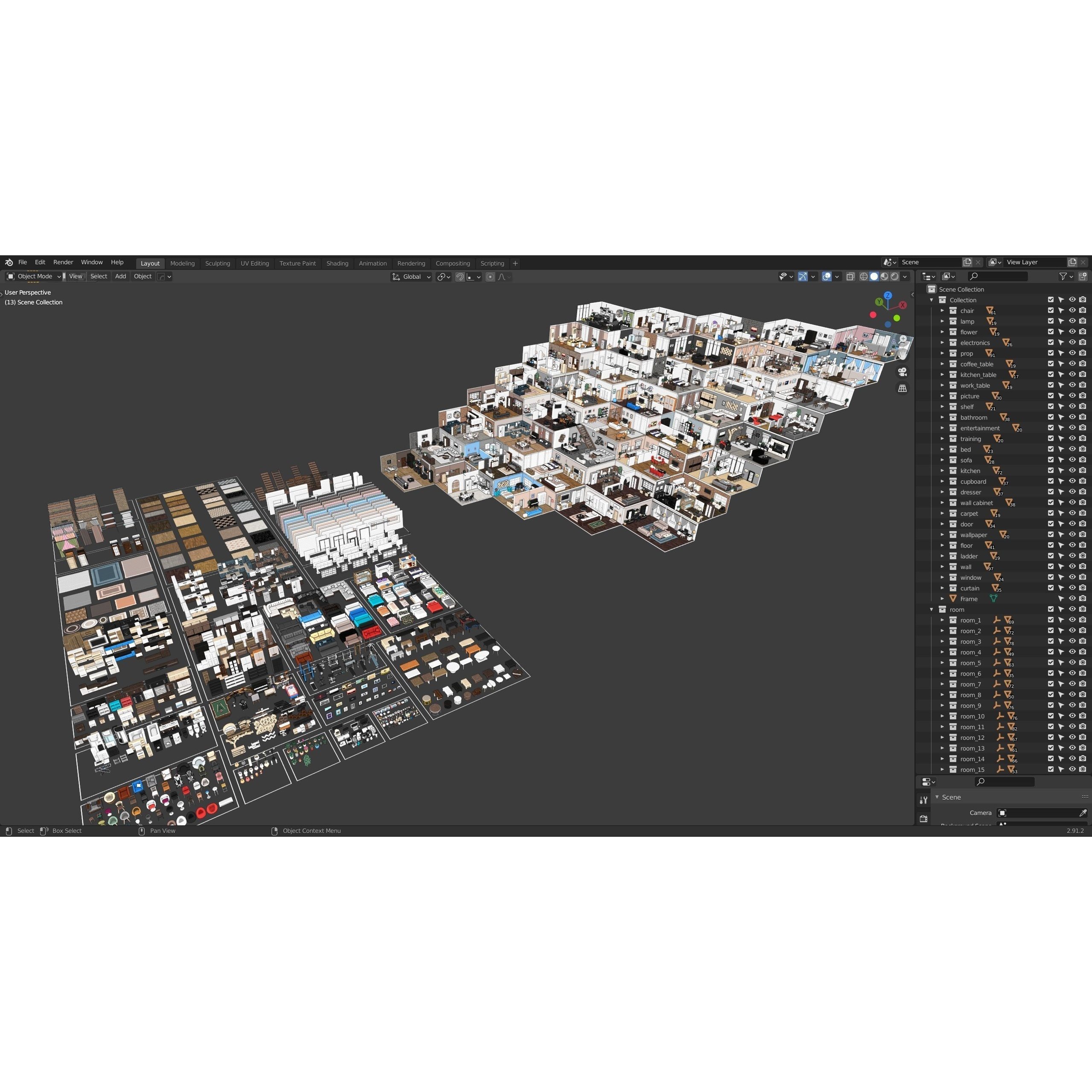 Interior Realistic - Low-Poly Game-Ready 3D Model - View 87