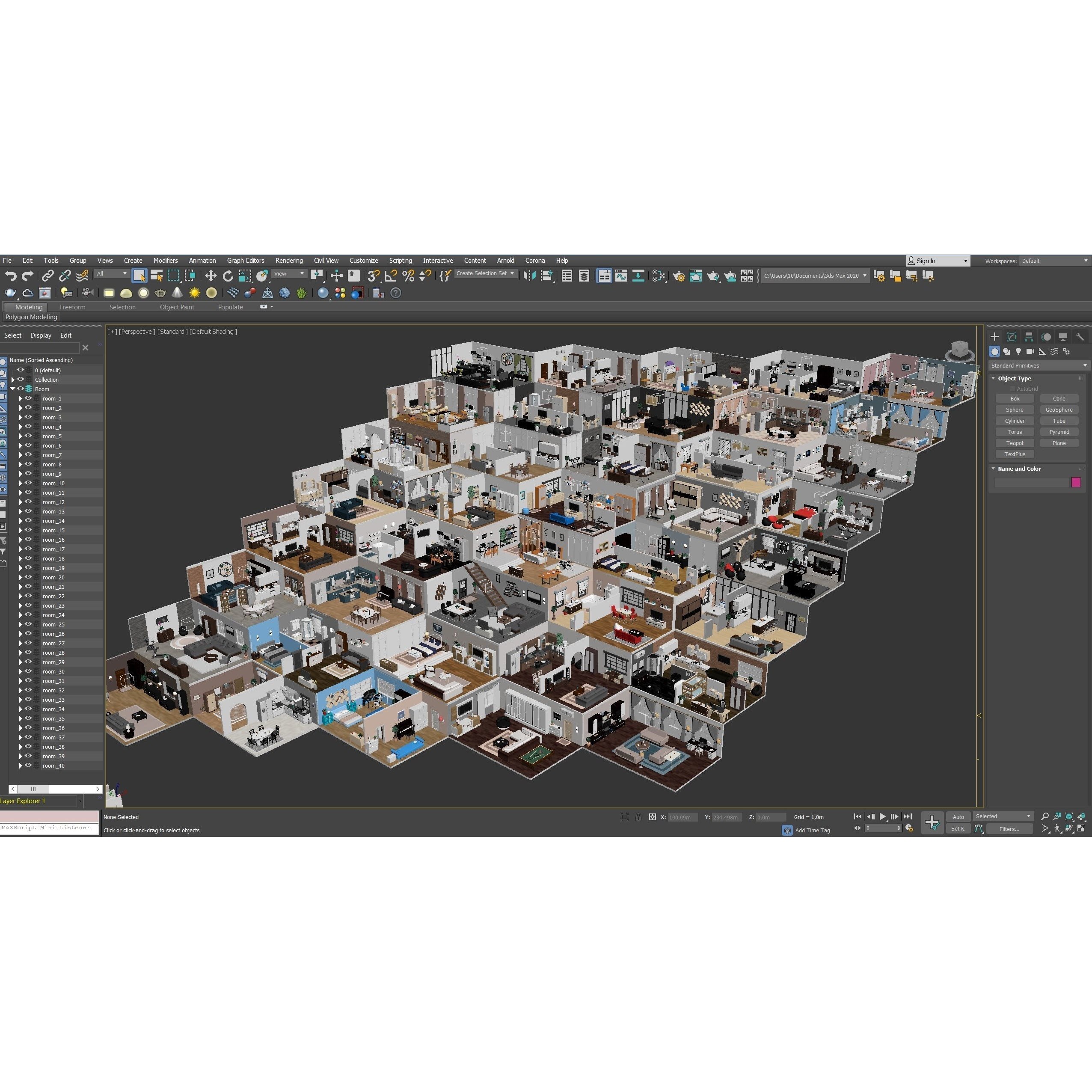 Interior Realistic - Low-Poly Game-Ready 3D Model - View 90