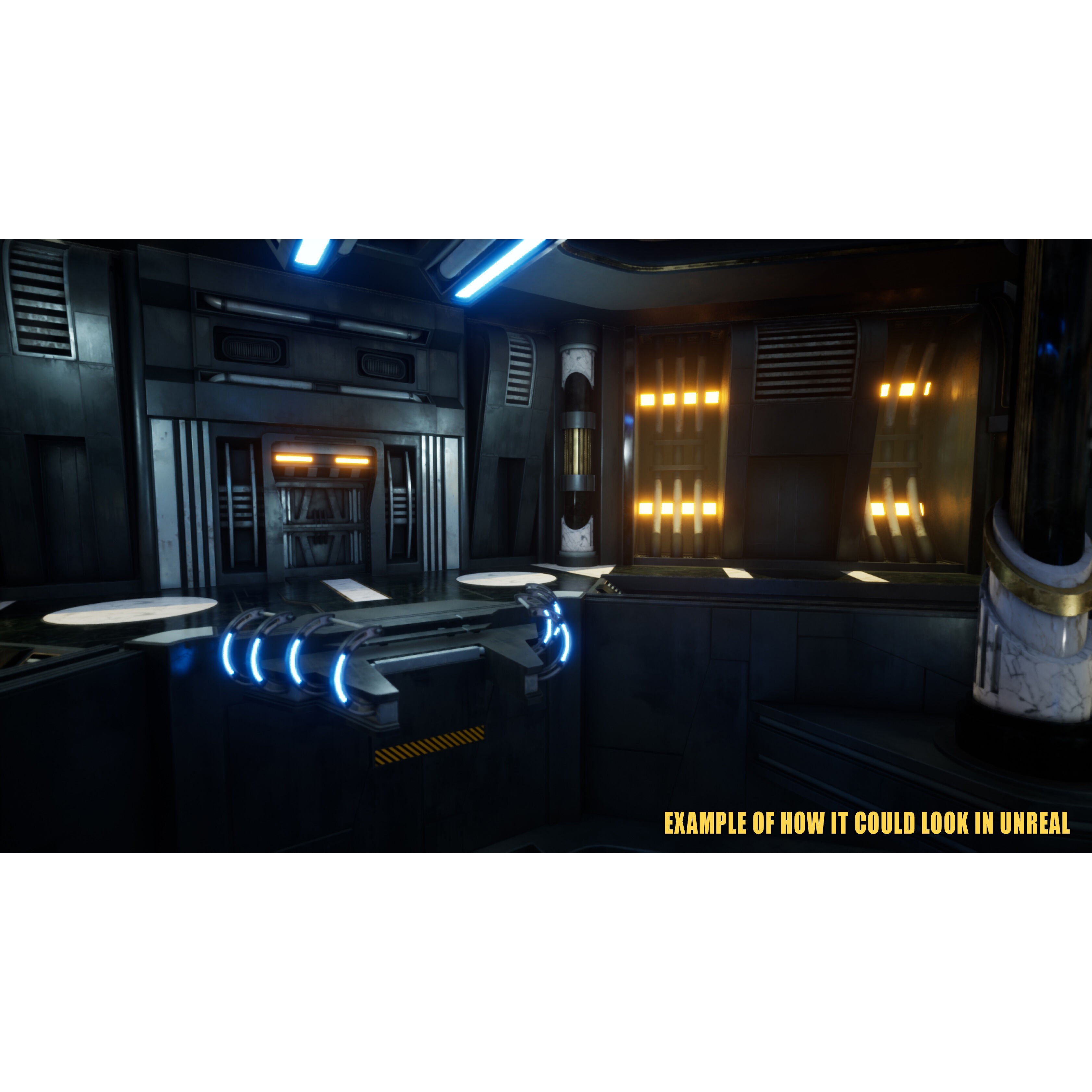 SciFi Asset Pack 13 - Low-Poly Game-Ready 3D Model - View 10