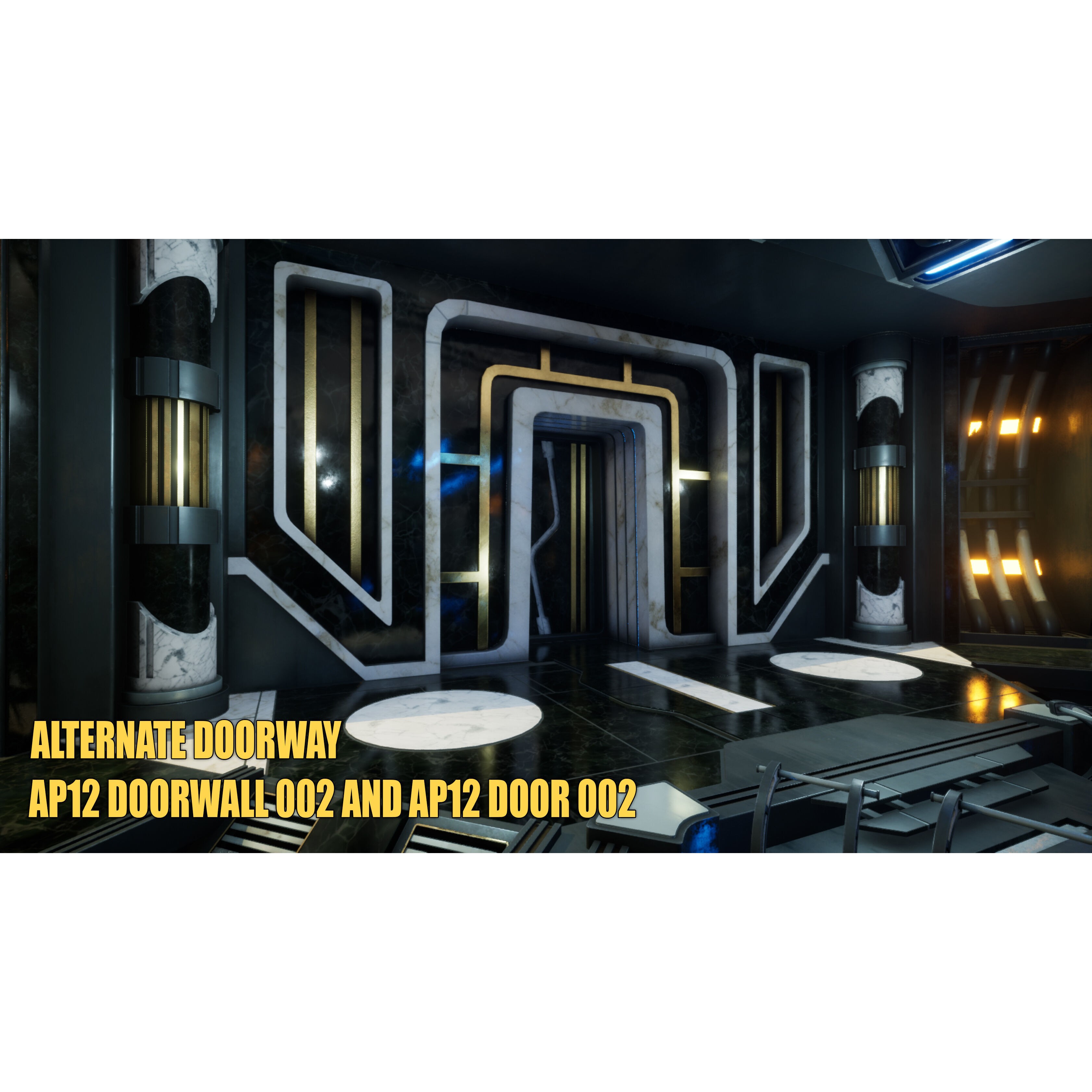 SciFi Asset Pack 13 - Low-Poly Game-Ready 3D Model - View 15