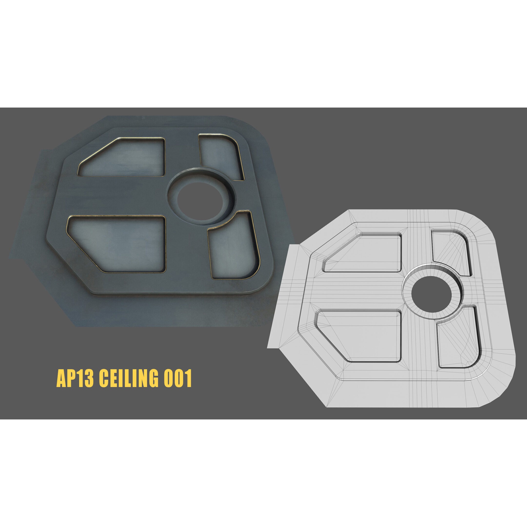 SciFi Asset Pack 13 - Low-Poly Game-Ready 3D Model - View 17