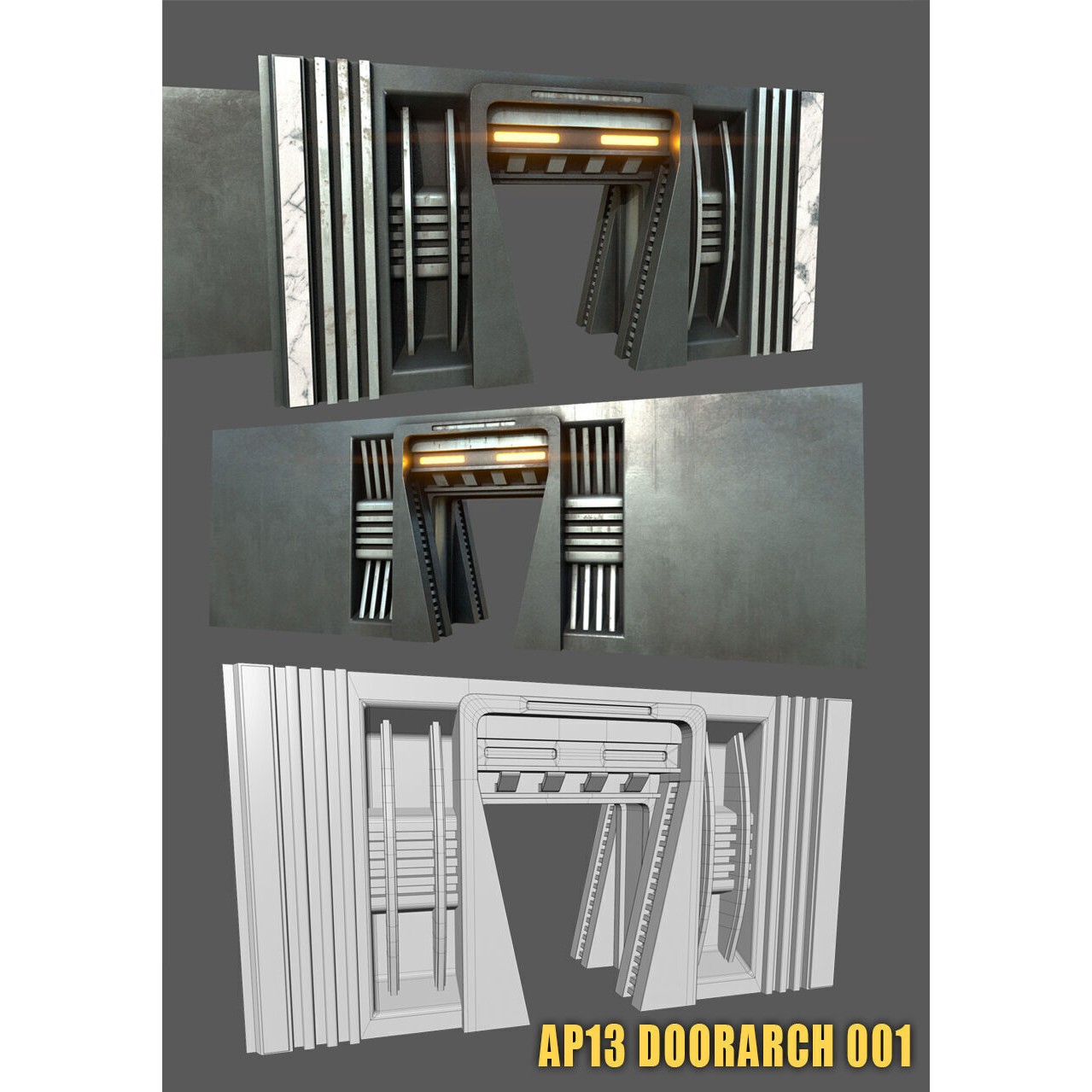 SciFi Asset Pack 13 - Low-Poly Game-Ready 3D Model - View 18