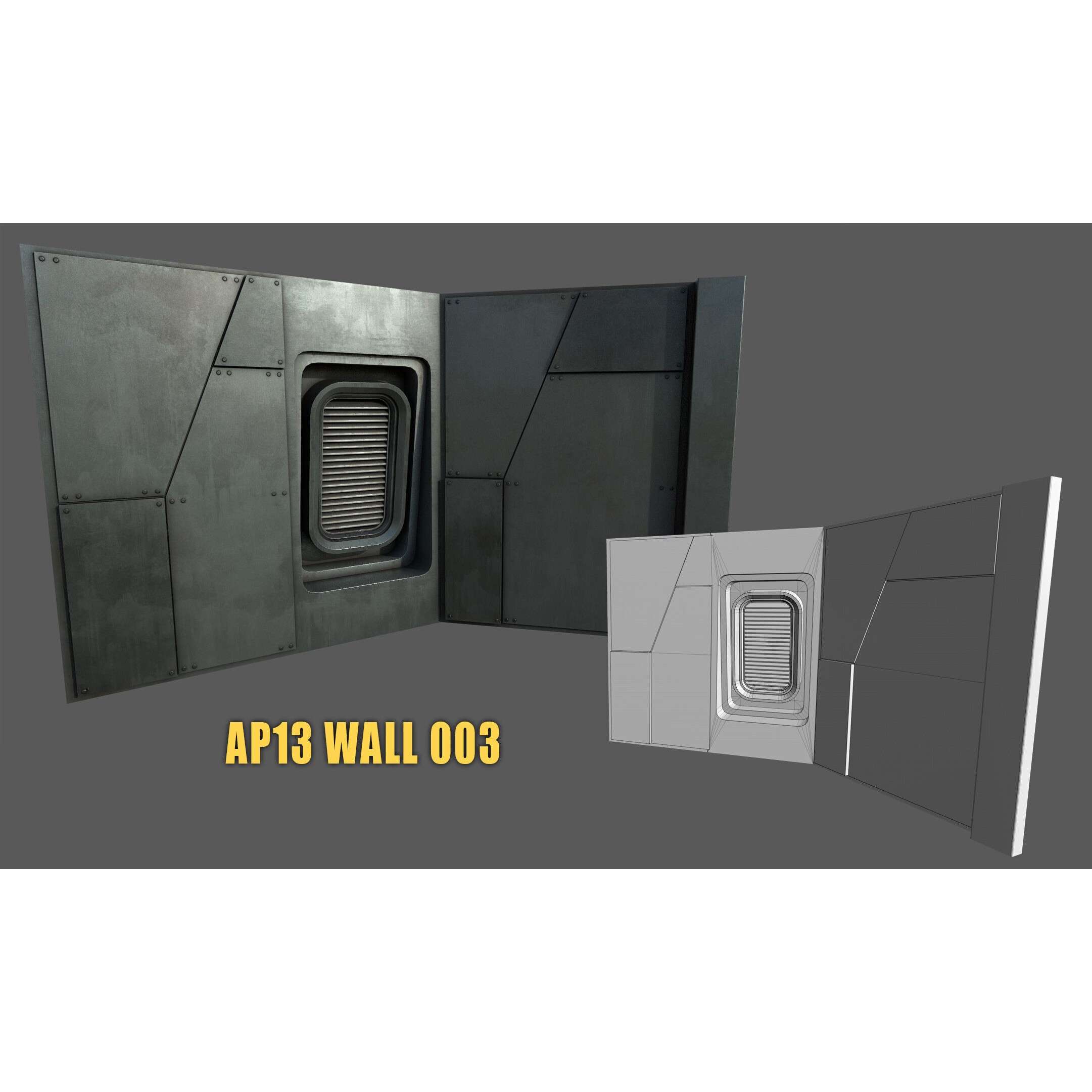 SciFi Asset Pack 13 - Low-Poly Game-Ready 3D Model - View 31