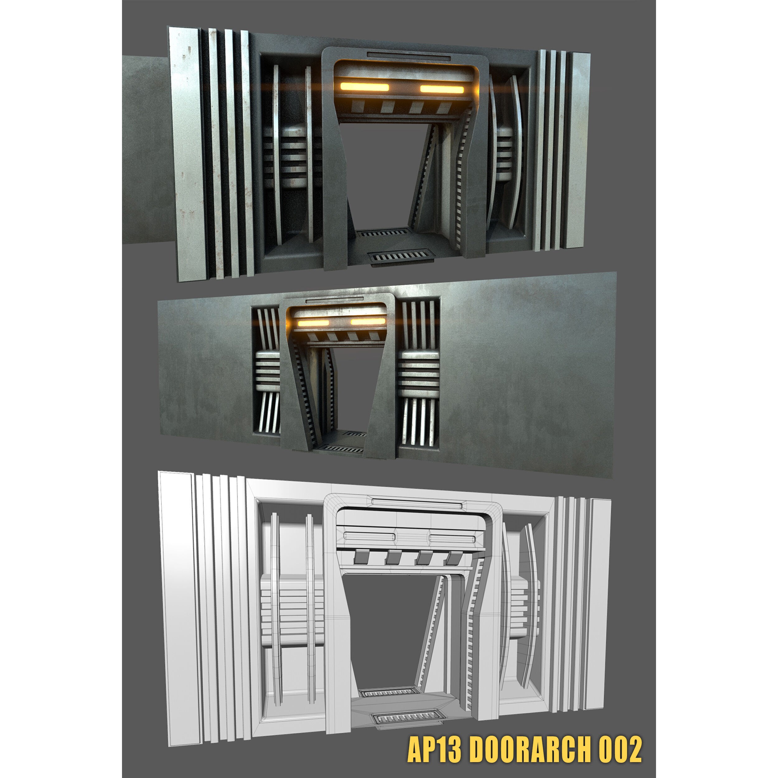SciFi Asset Pack 13 - Low-Poly Game-Ready 3D Model - View 36