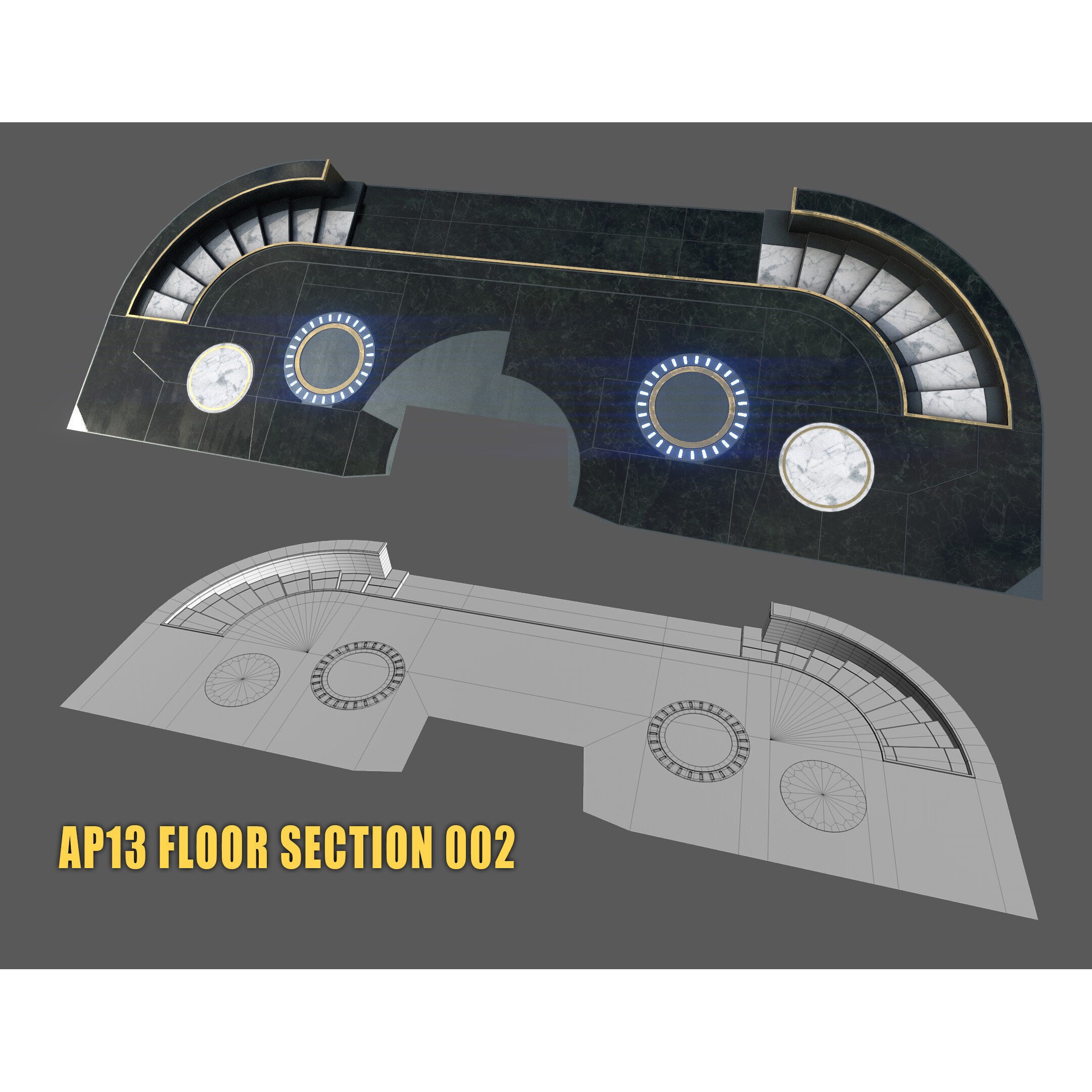 SciFi Asset Pack 13 - Low-Poly Game-Ready 3D Model - View 37