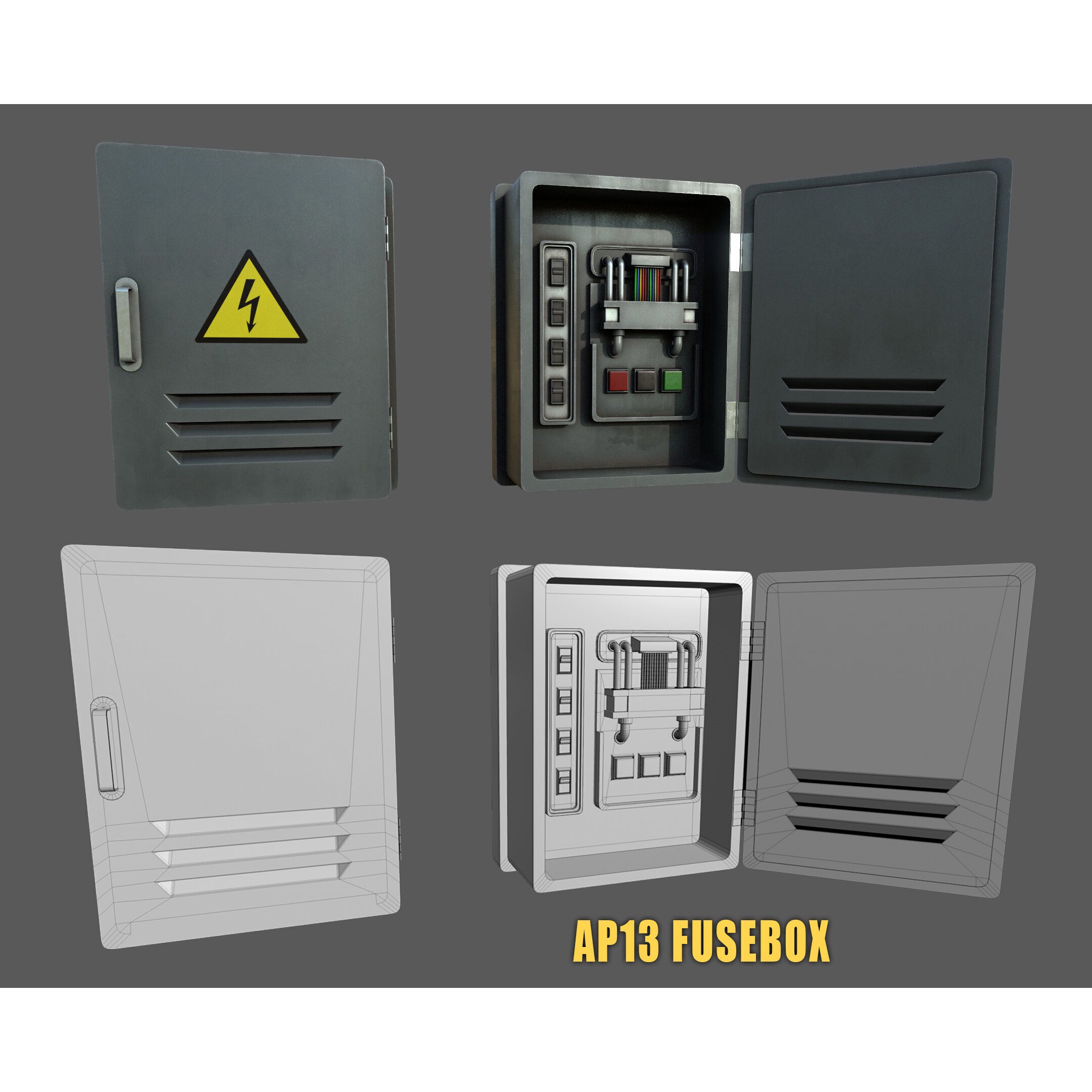 SciFi Asset Pack 13 - Low-Poly Game-Ready 3D Model - View 39