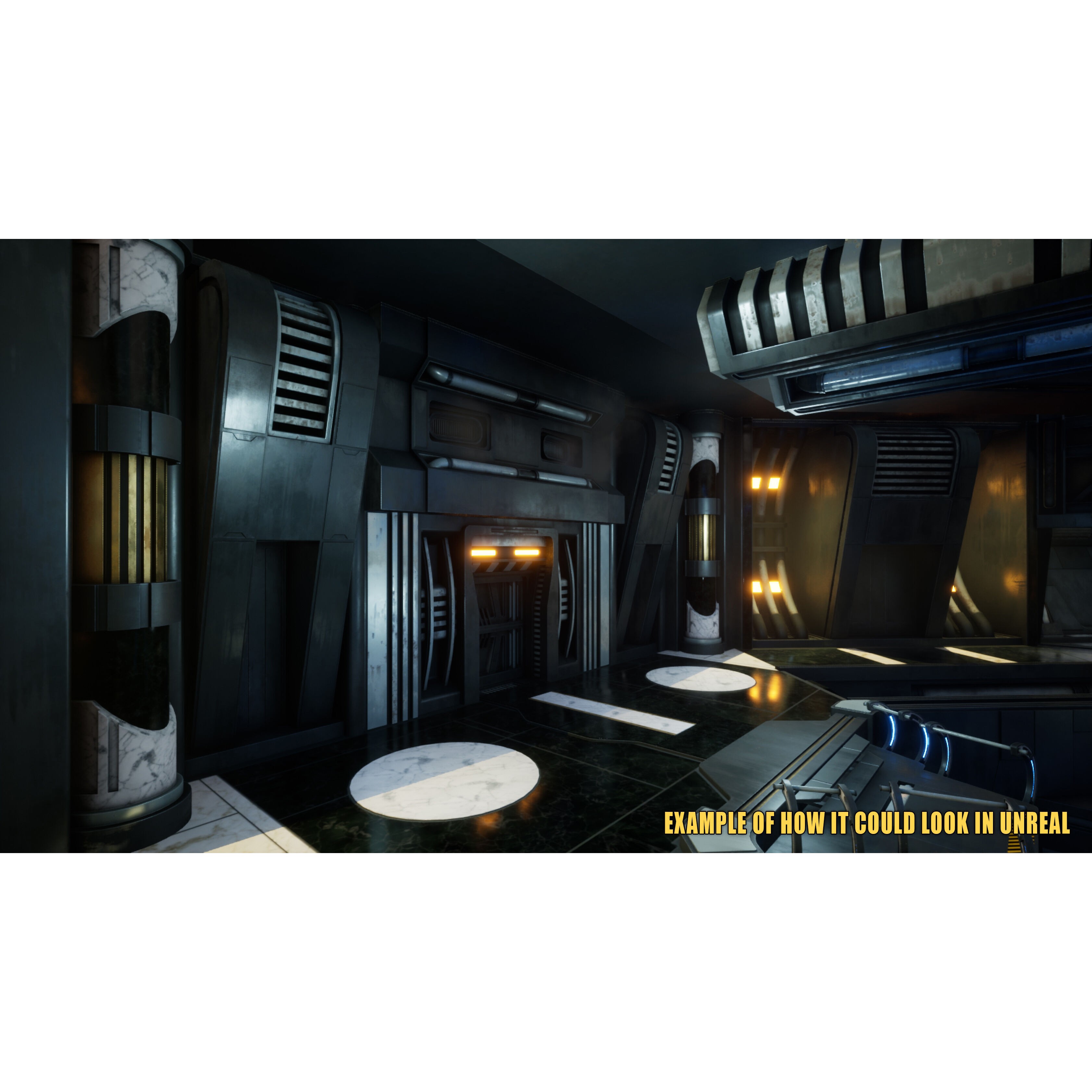 SciFi Asset Pack 13 - Low-Poly Game-Ready 3D Model - View 4