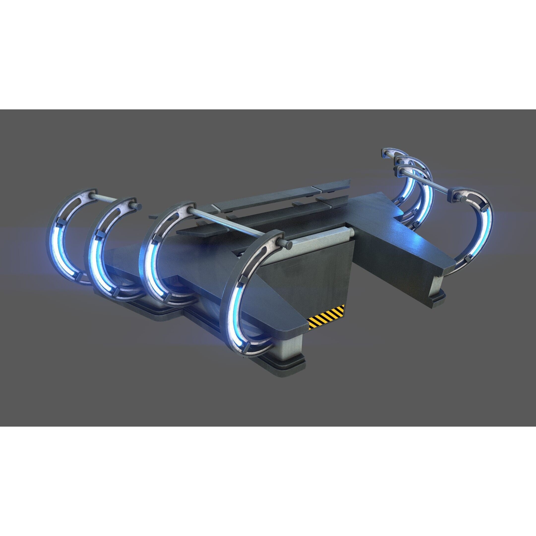 SciFi Asset Pack 13 - Low-Poly Game-Ready 3D Model - View 40