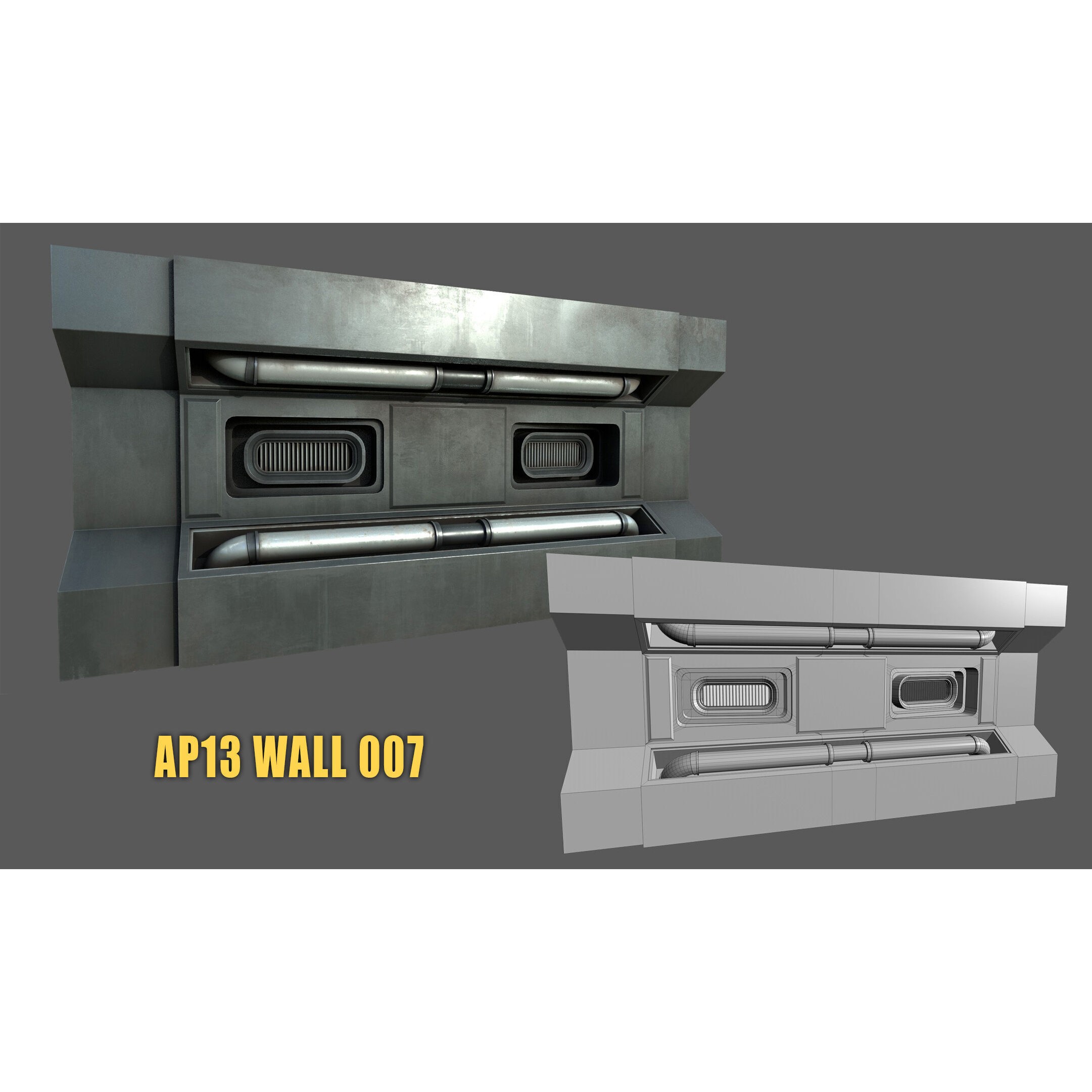 SciFi Asset Pack 13 - Low-Poly Game-Ready 3D Model - View 45