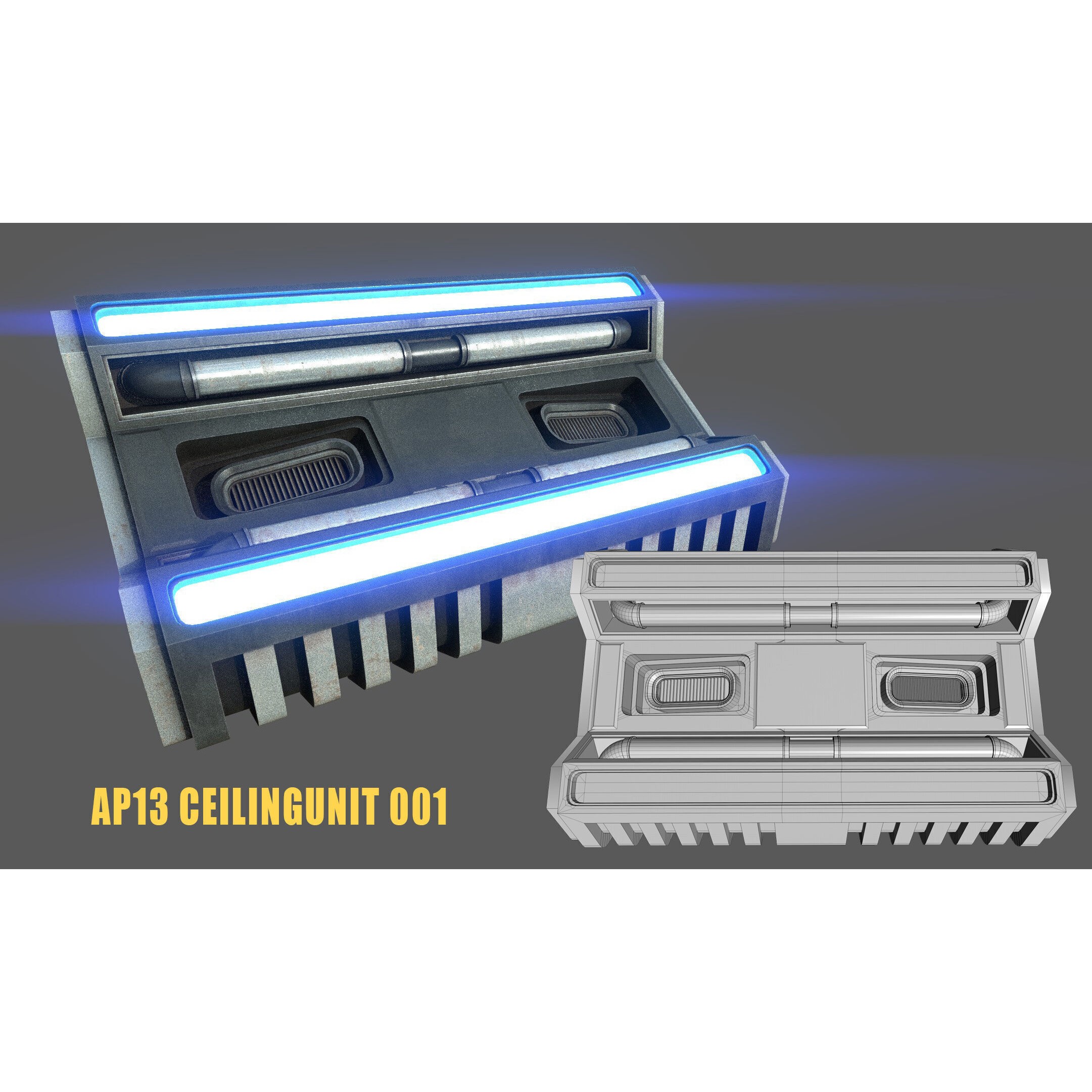 SciFi Asset Pack 13 - Low-Poly Game-Ready 3D Model - View 48