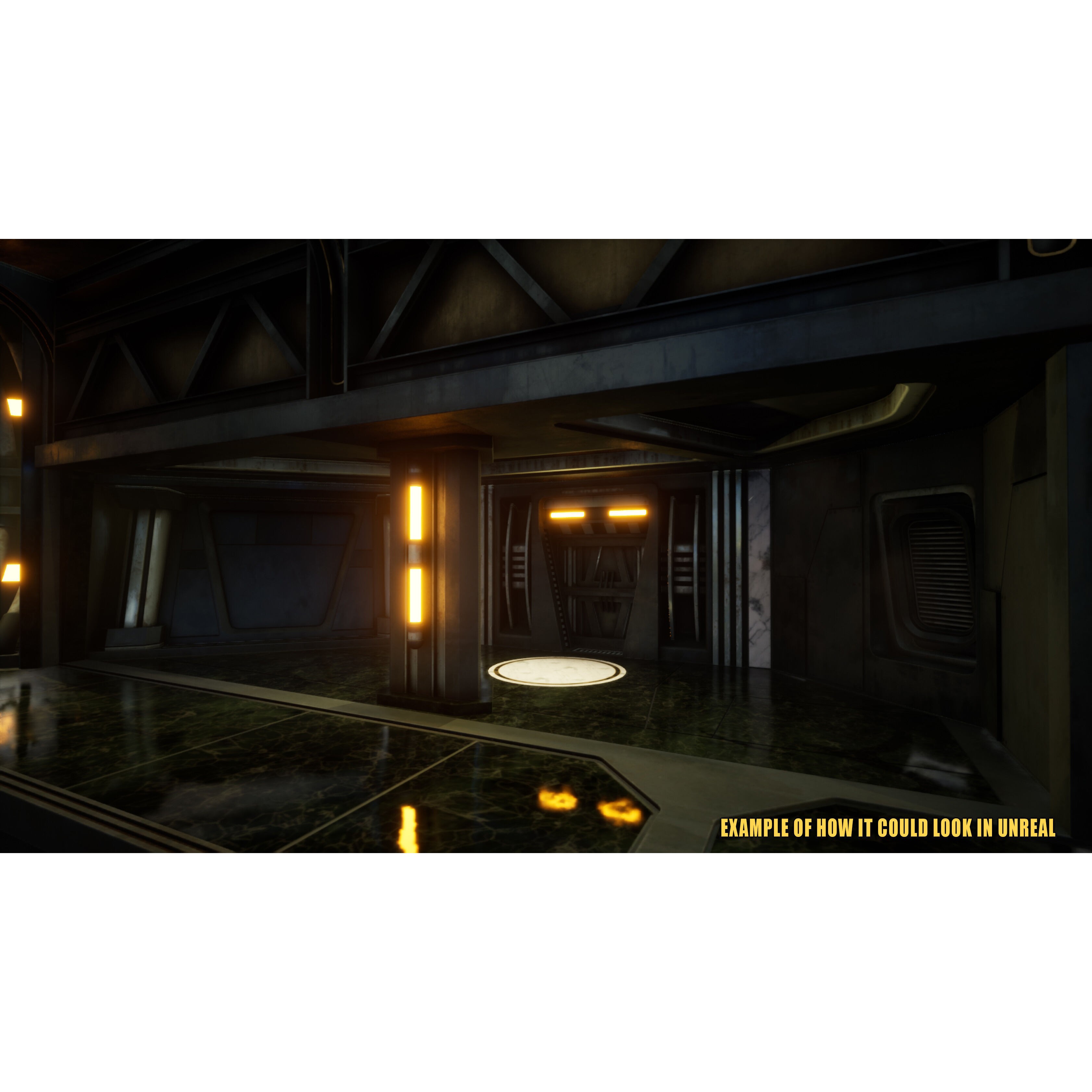 SciFi Asset Pack 13 - Low-Poly Game-Ready 3D Model - View 7