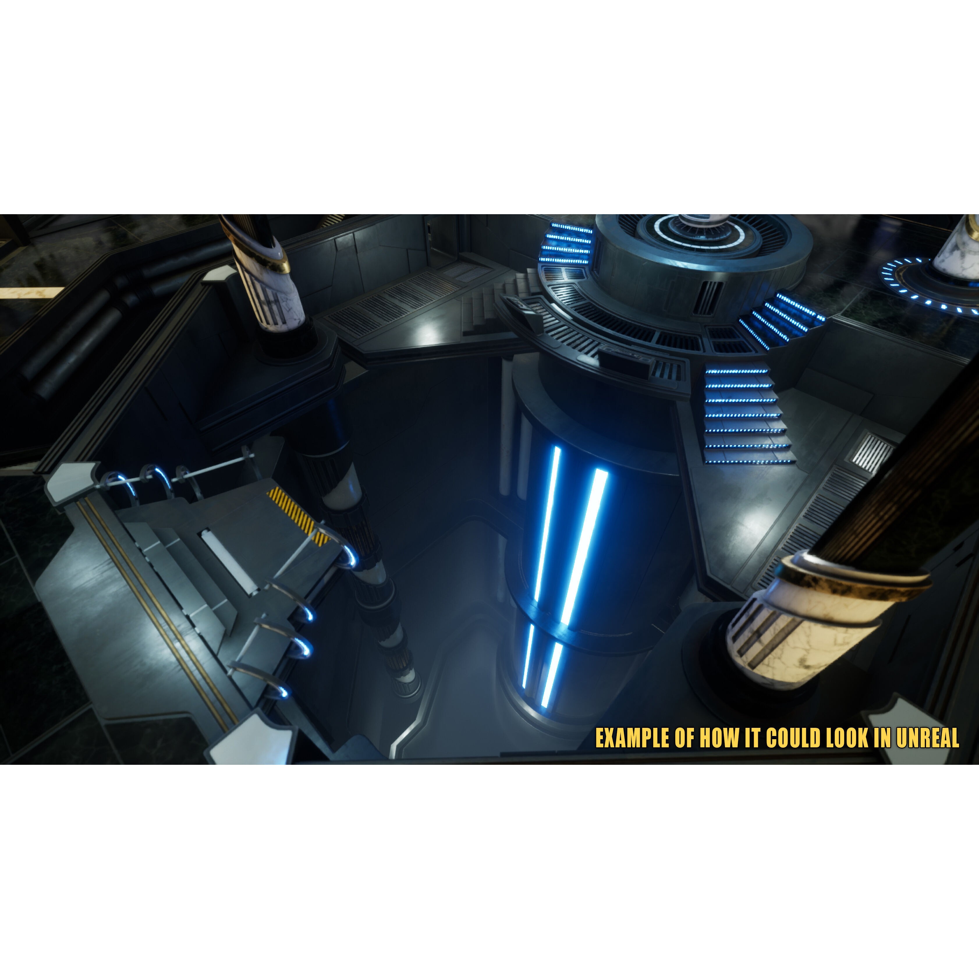 SciFi Asset Pack 13 - Low-Poly Game-Ready 3D Model - View 9