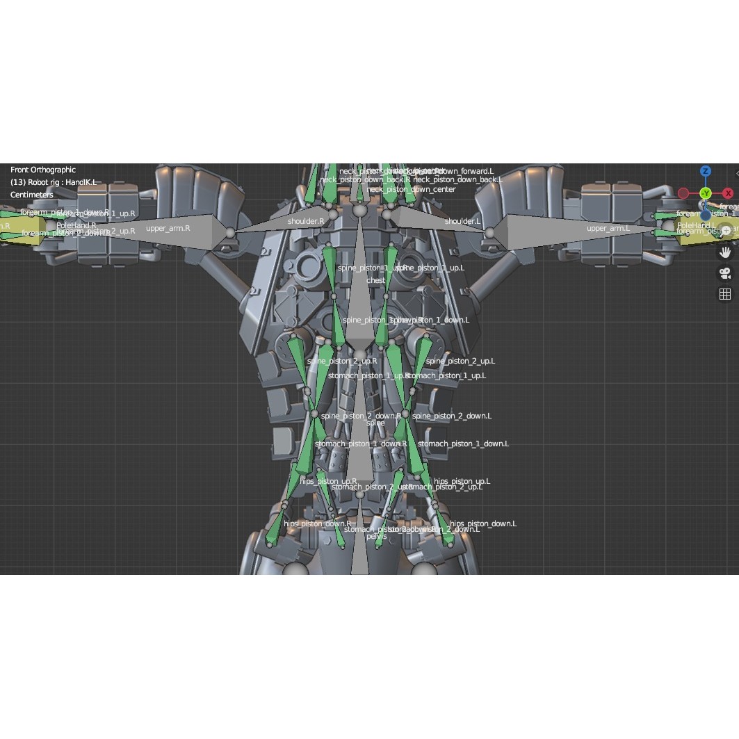 Futuristic Robot - Low-Poly Game-Ready 3D Model - View 46