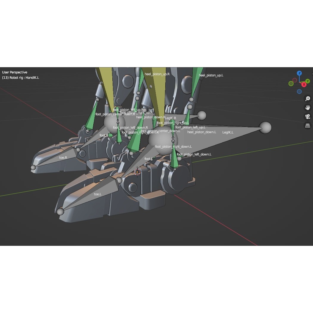 Futuristic Robot - Low-Poly Game-Ready 3D Model - View 49