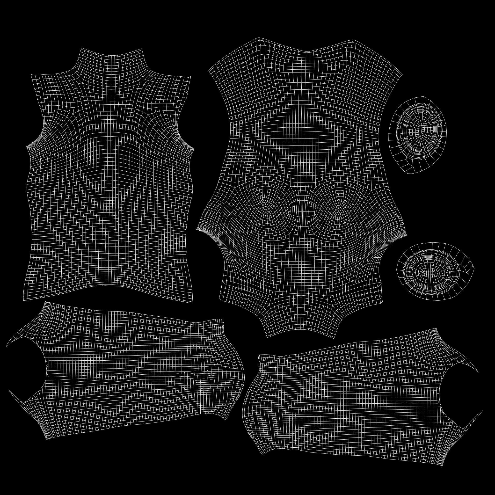 Mens Space Agent Jacket - Low-Poly Game-Ready 3D Model