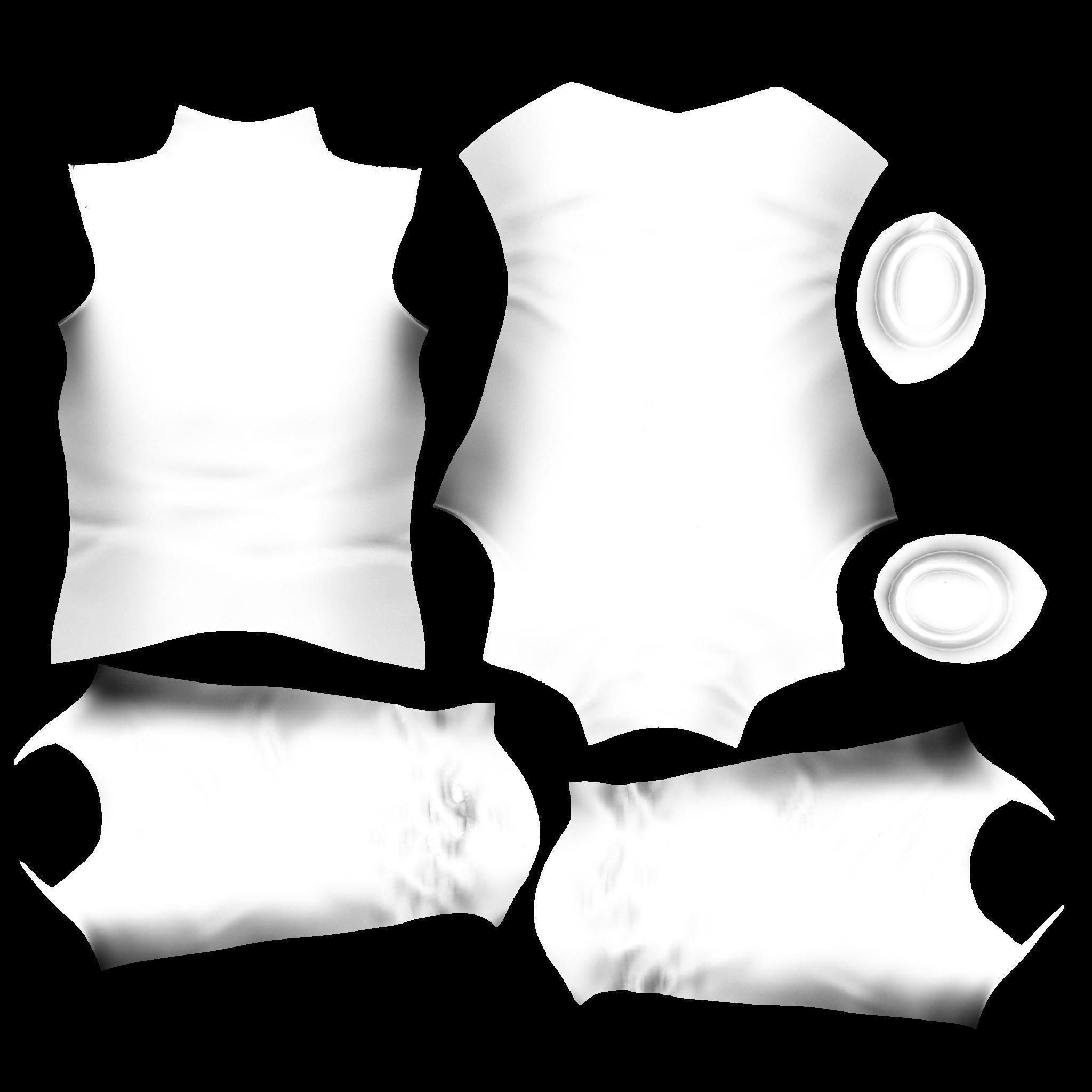 Mens Space Agent Jacket - Low-Poly Game-Ready 3D Model - View 12