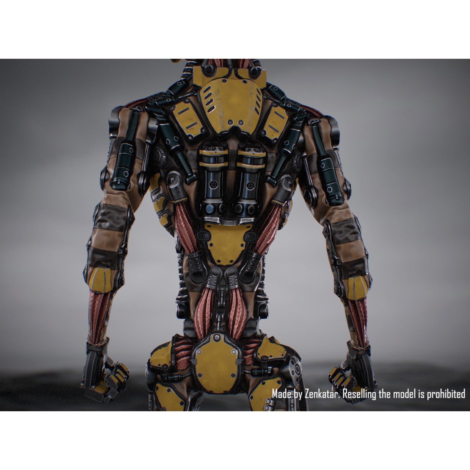 Industrial Robot - Low-Poly Game-Ready 3D Model - View 11