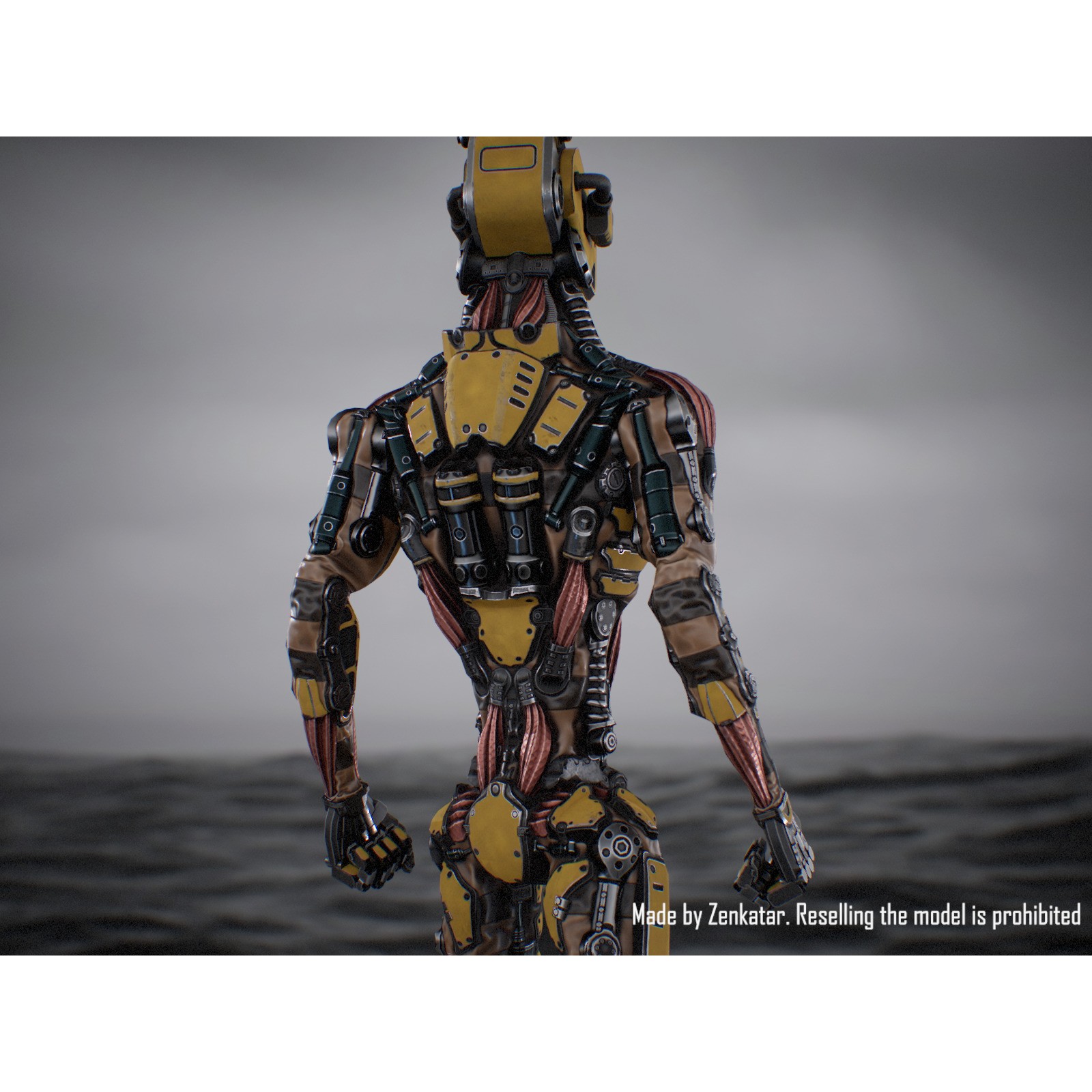 Industrial Robot - Low-Poly Game-Ready 3D Model - View 14