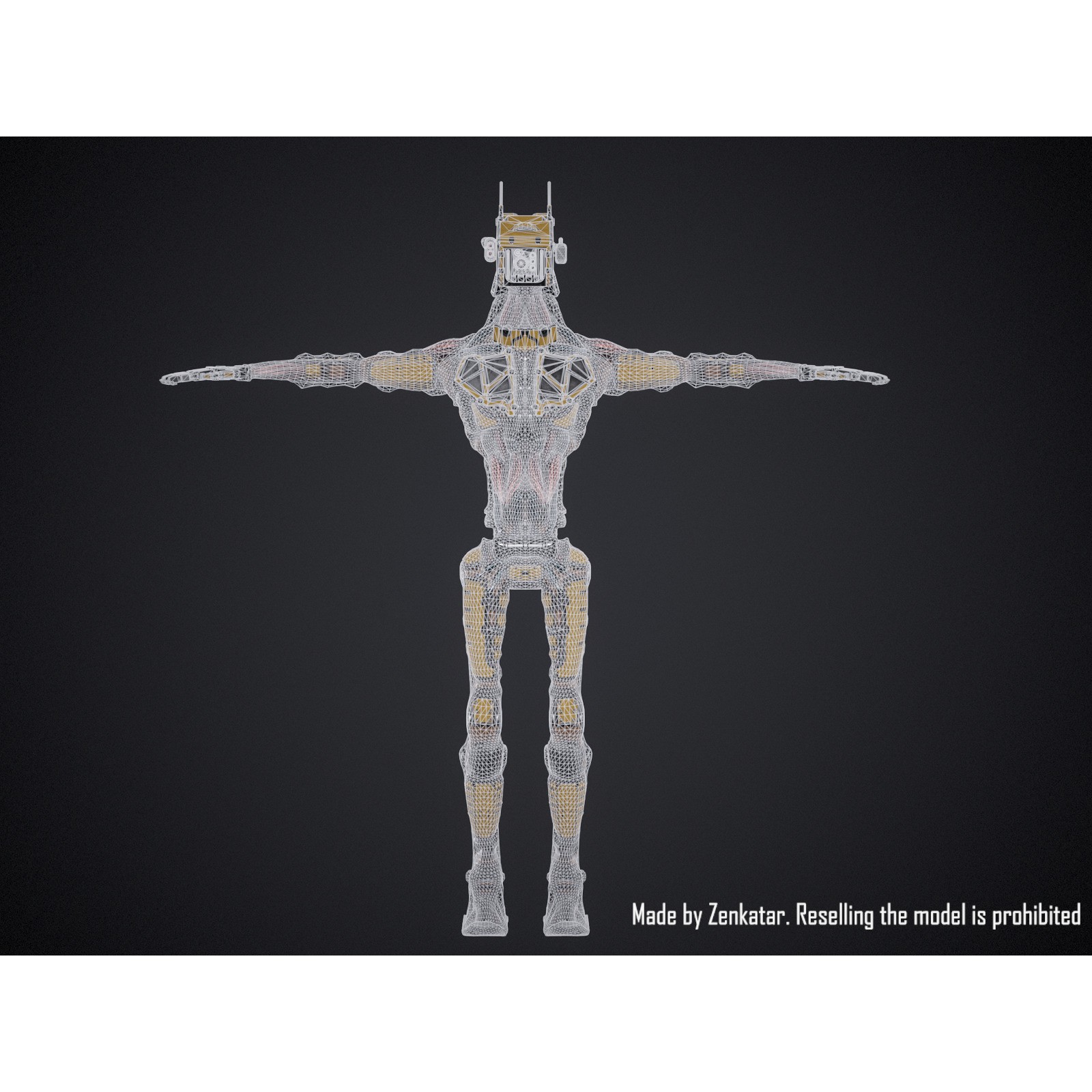 Industrial Robot - Low-Poly Game-Ready 3D Model - View 18