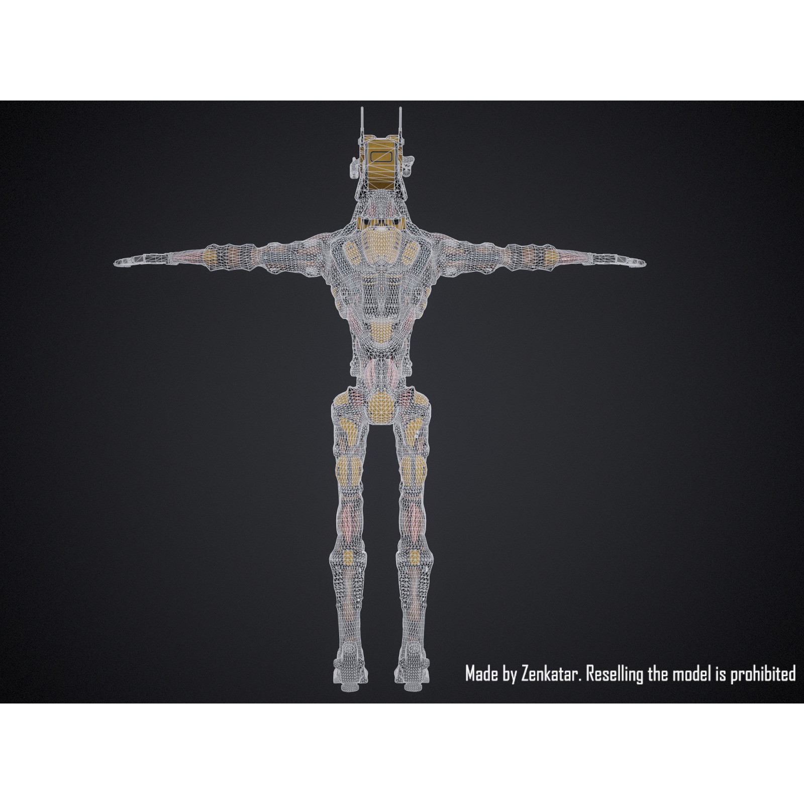 Industrial Robot - Low-Poly Game-Ready 3D Model - View 19