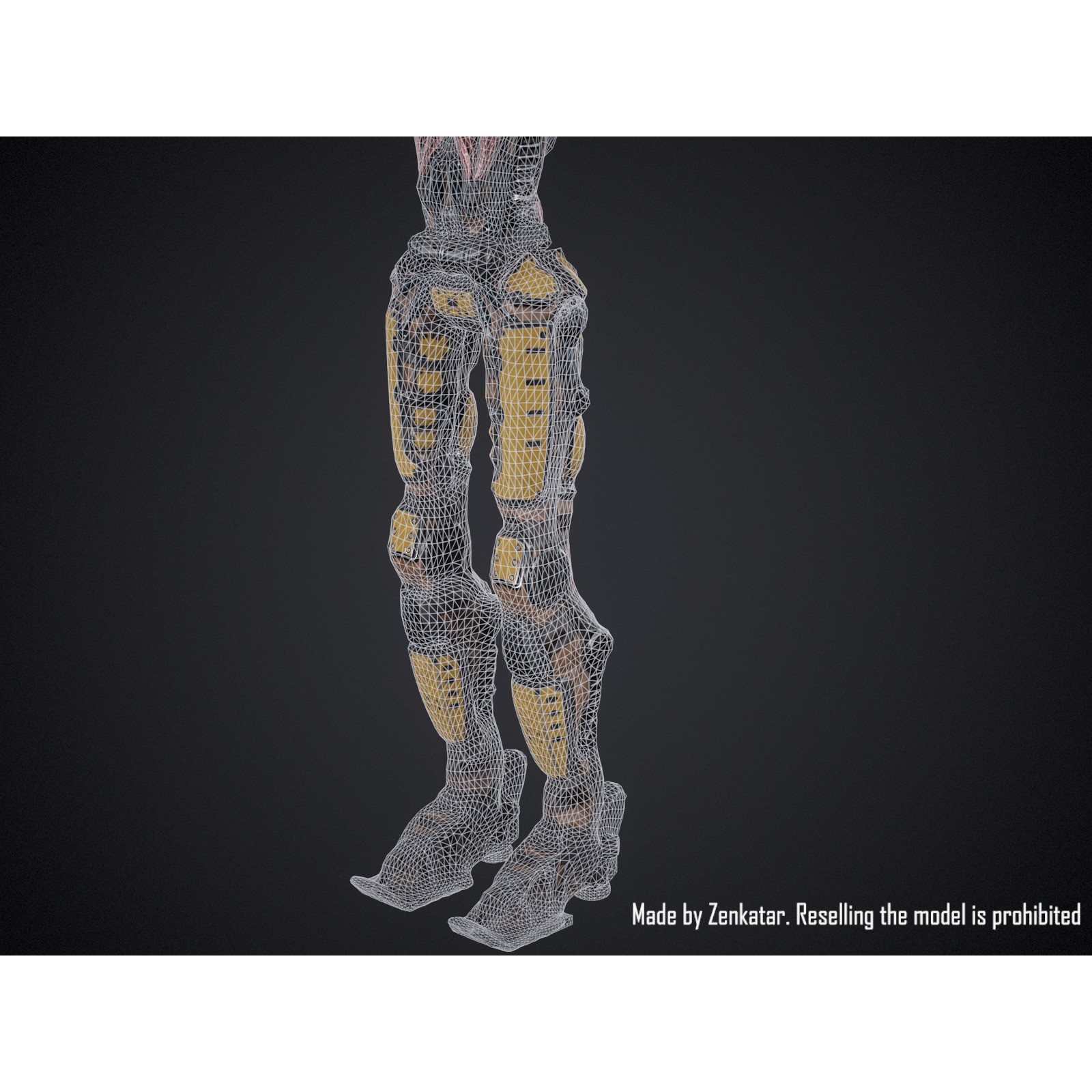 Industrial Robot - Low-Poly Game-Ready 3D Model - View 23