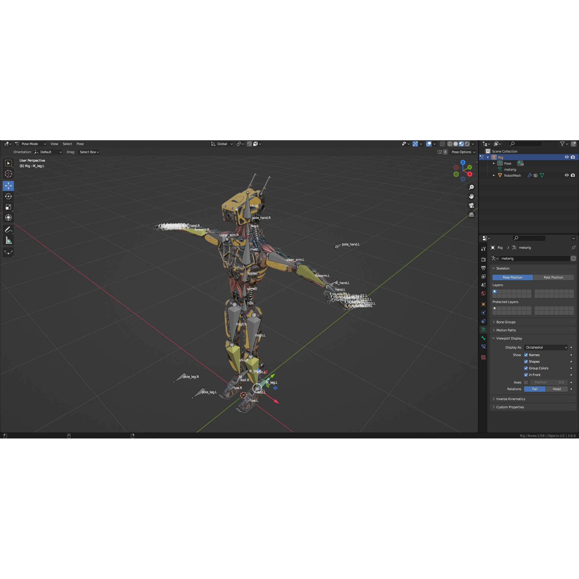 Industrial Robot - Low-Poly Game-Ready 3D Model - View 25