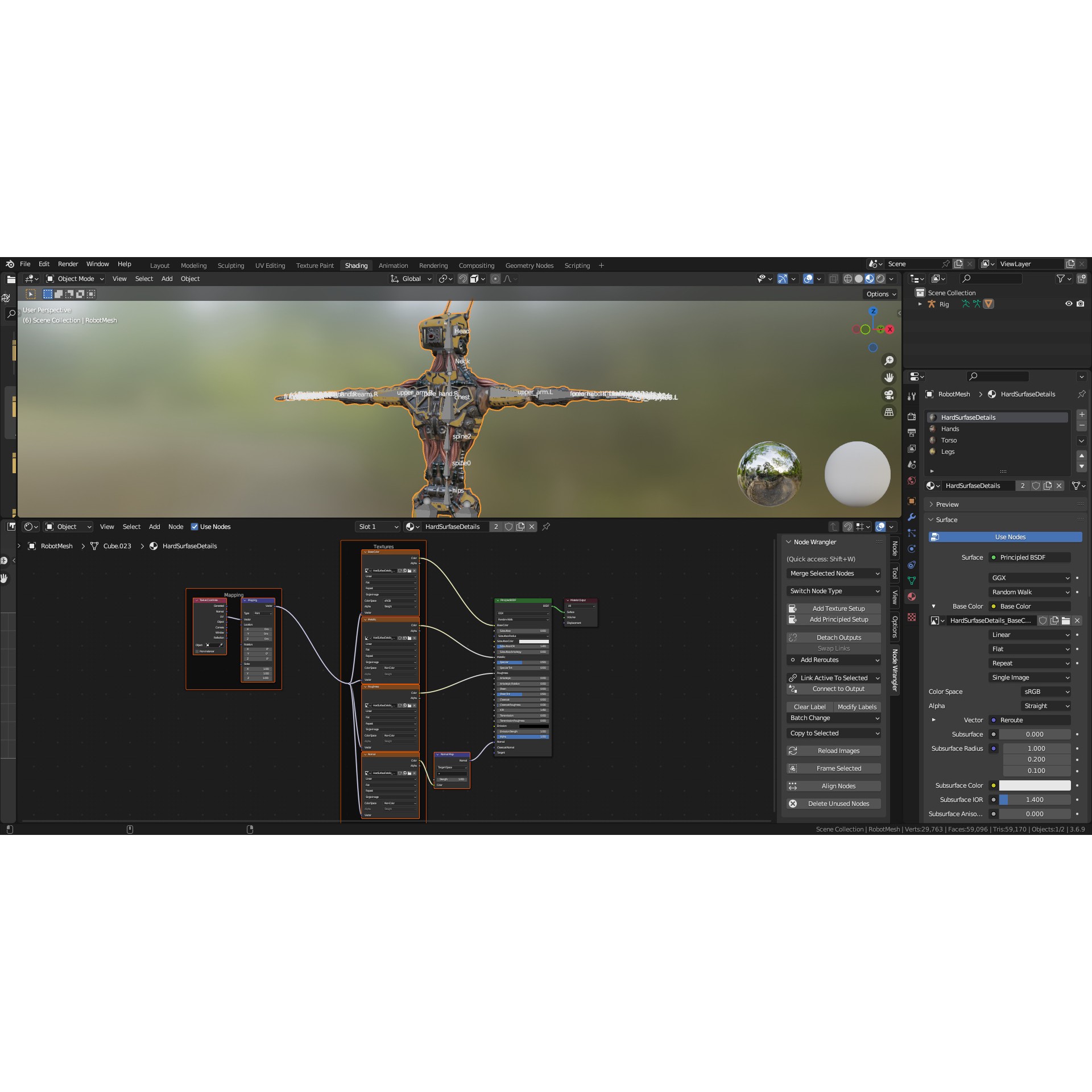 Industrial Robot - Low-Poly Game-Ready 3D Model - View 29