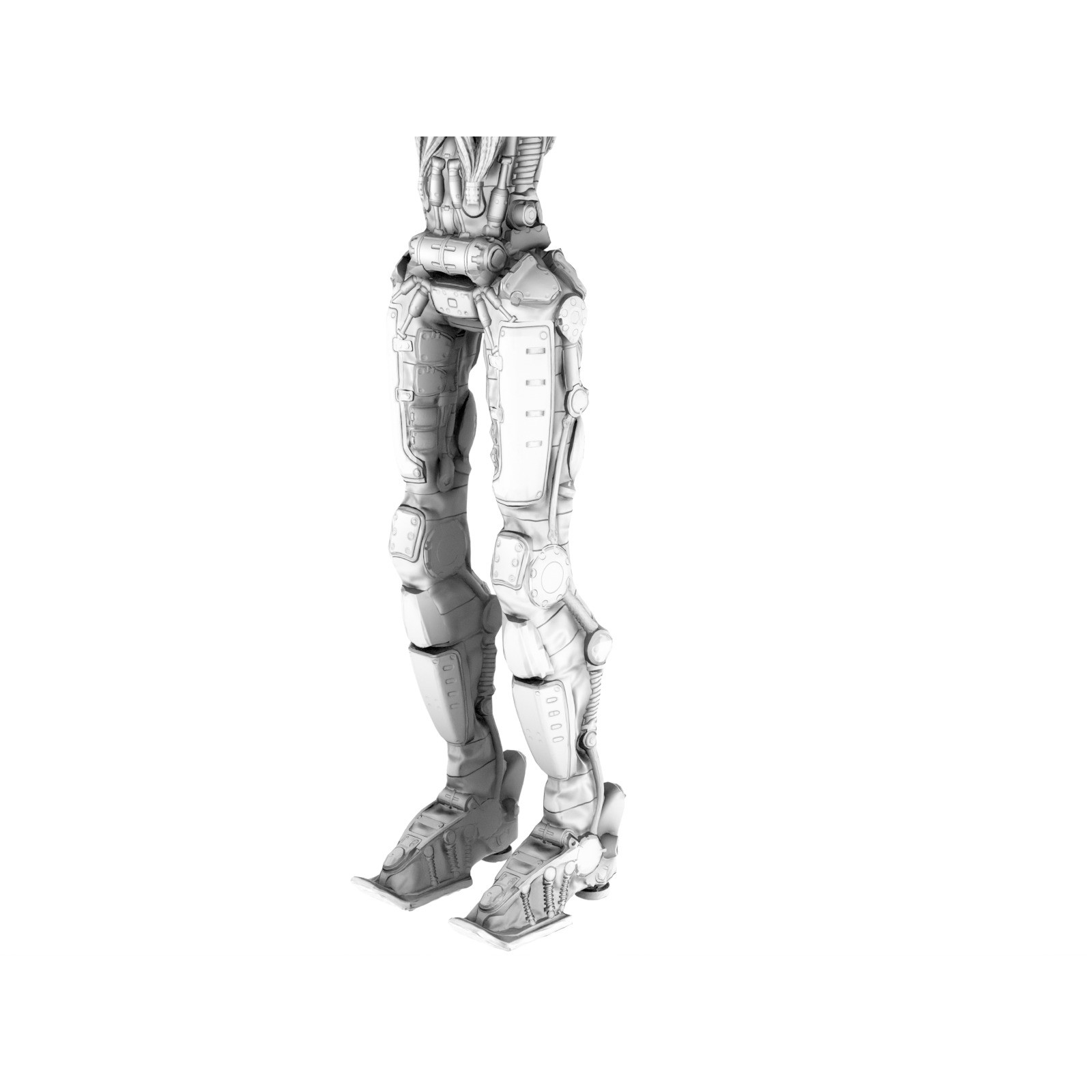 Industrial Robot - Low-Poly Game-Ready 3D Model - View 33
