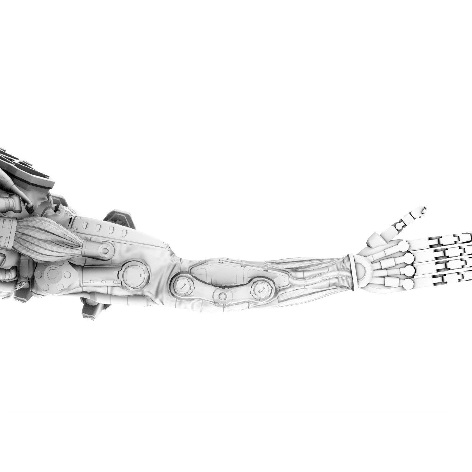 Industrial Robot - Low-Poly Game-Ready 3D Model - View 35