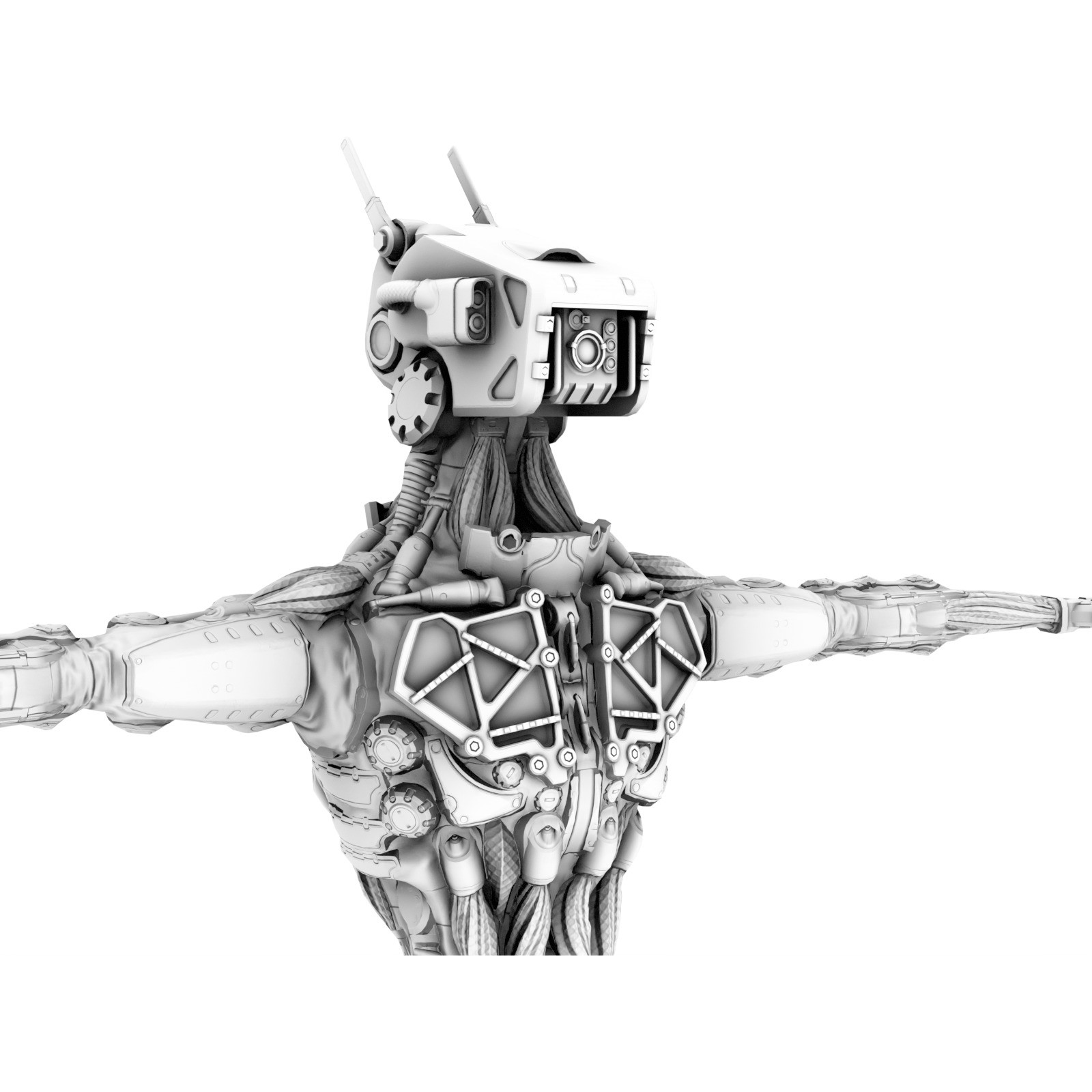 Industrial Robot - Low-Poly Game-Ready 3D Model - View 36