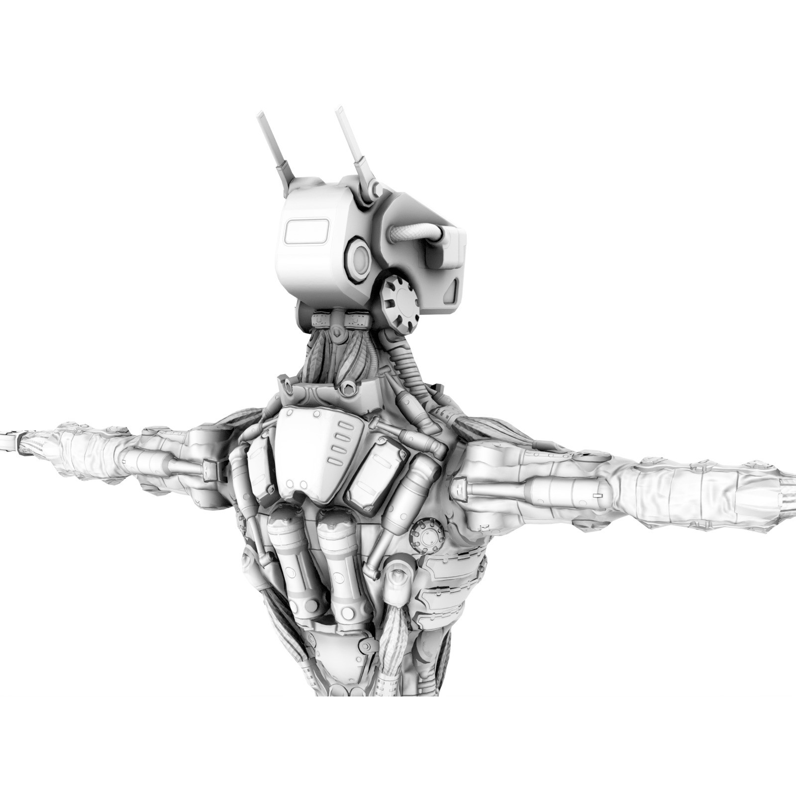 Industrial Robot - Low-Poly Game-Ready 3D Model - View 38