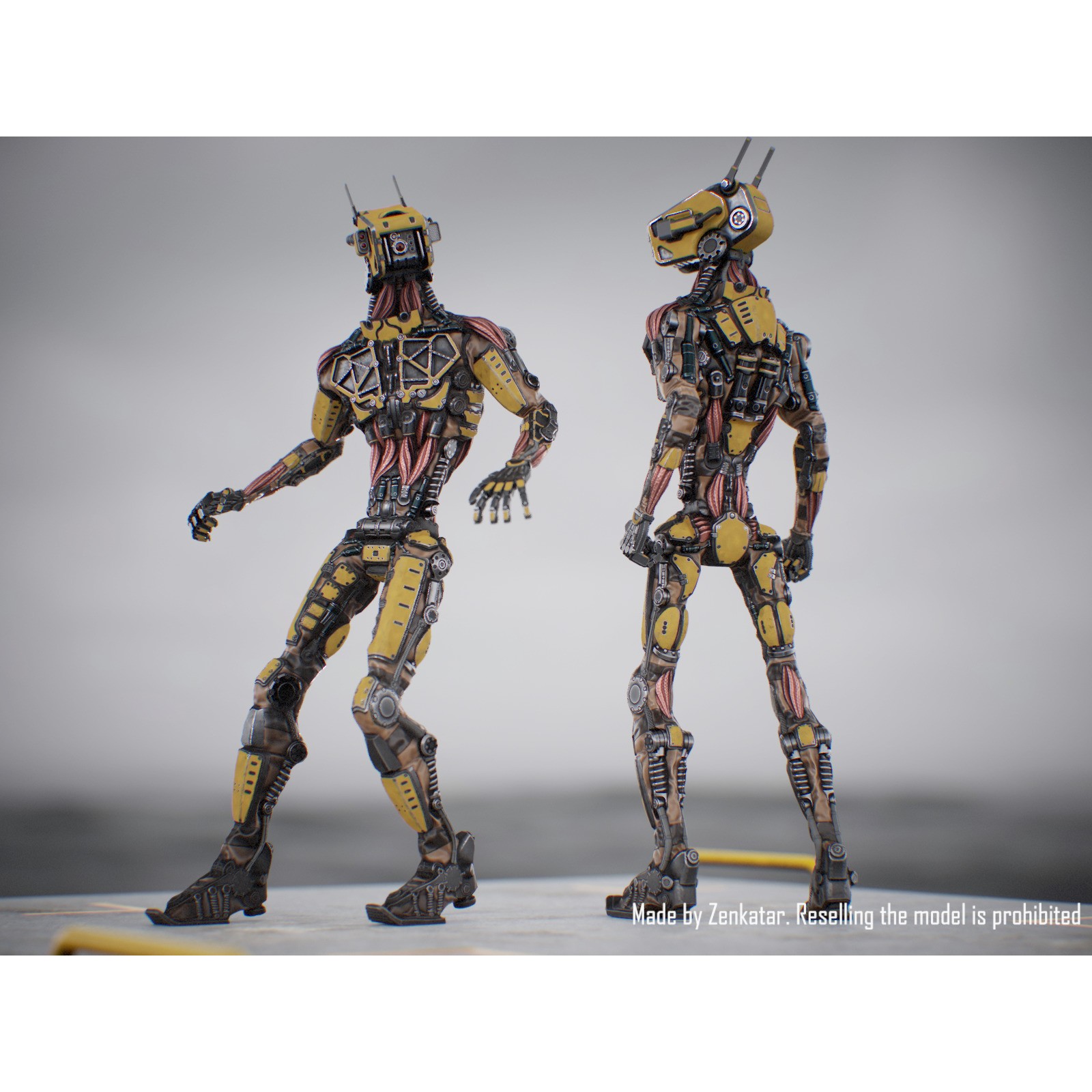 Industrial Robot - Low-Poly Game-Ready 3D Model - View 5
