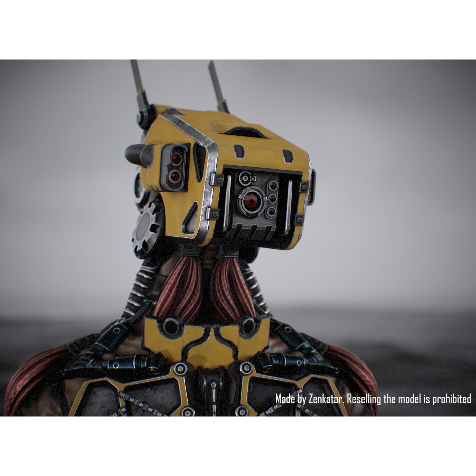 Industrial Robot - Low-Poly Game-Ready 3D Model - View 7