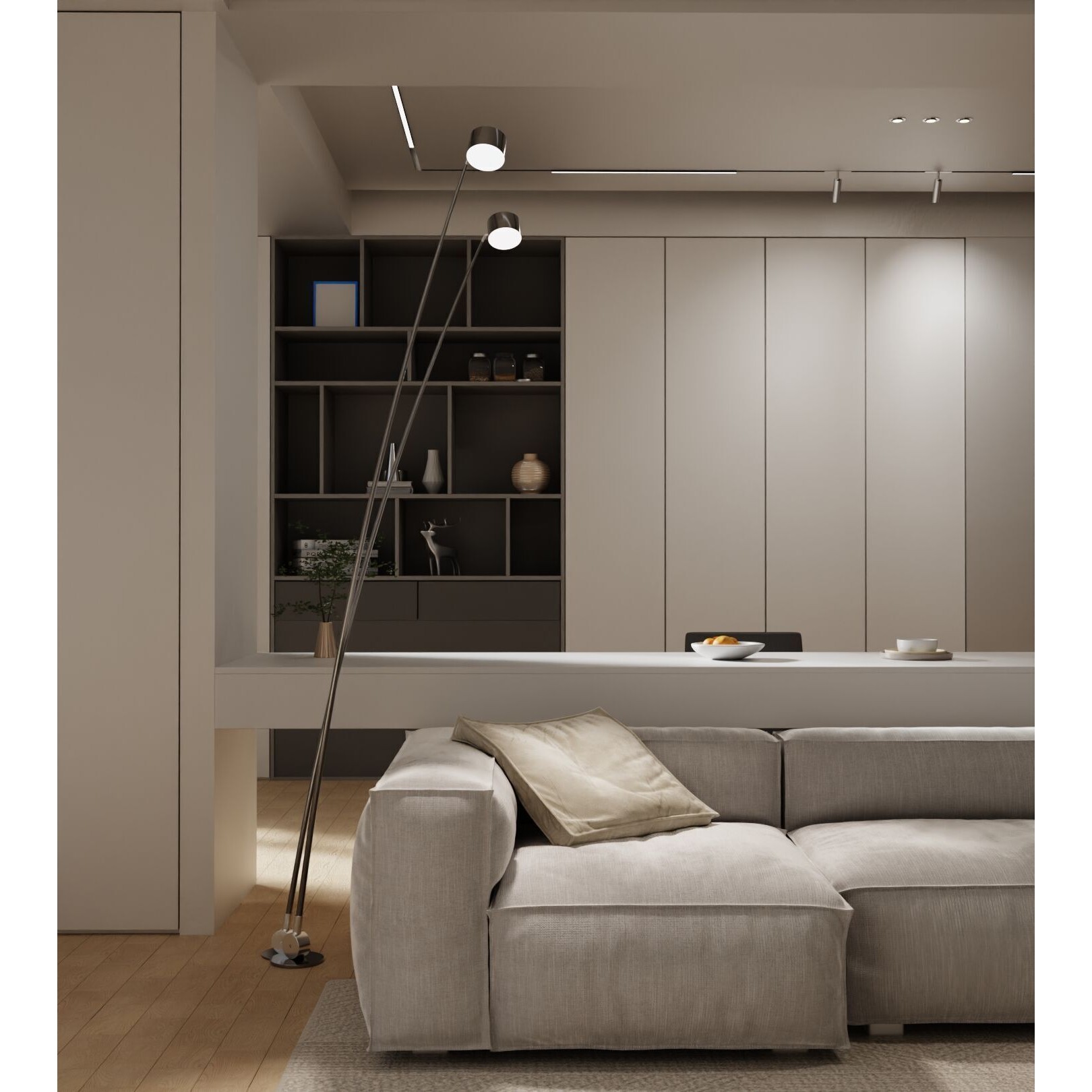 Log Style Living Room - Game-Ready 3D Model - View 7