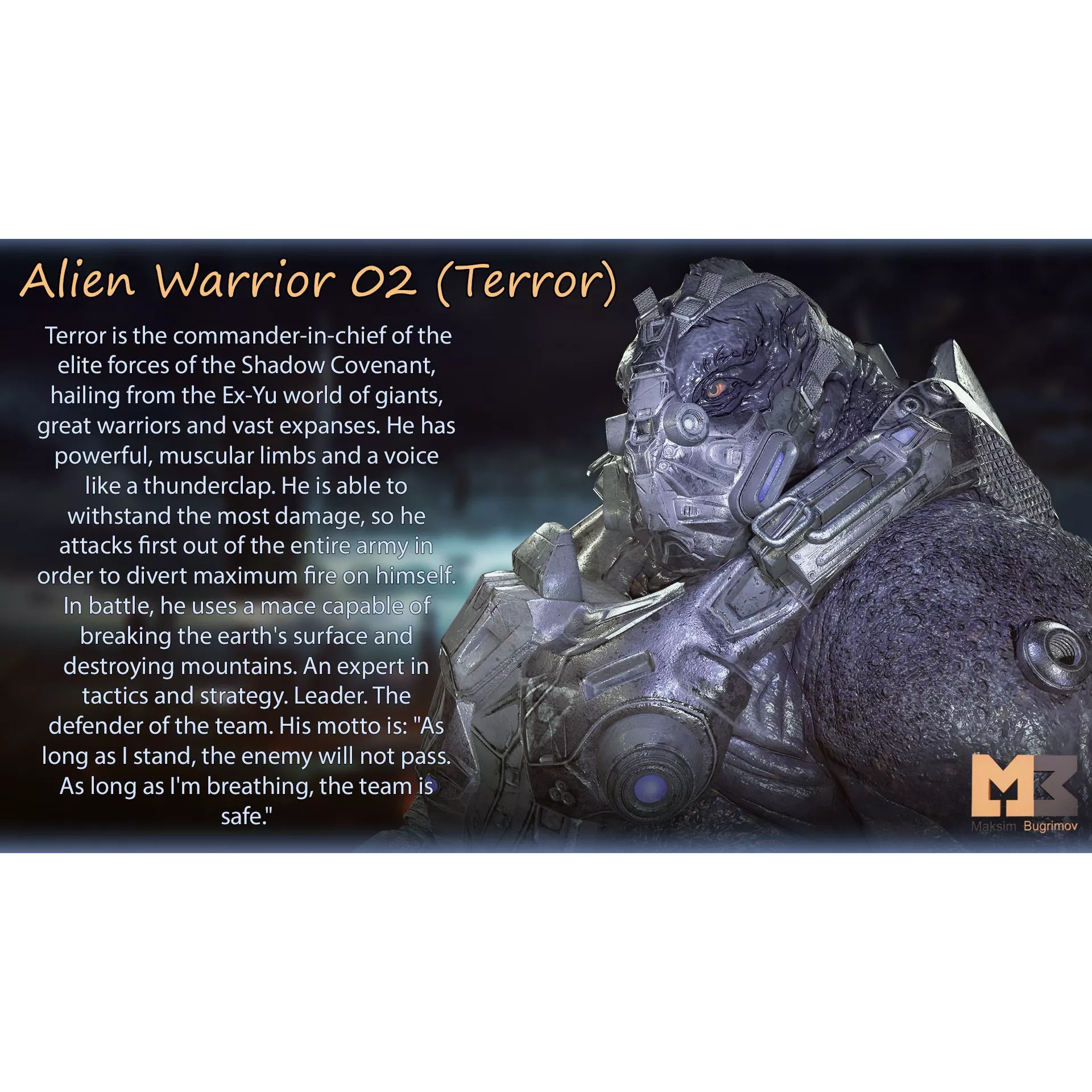Aliens Warrior Pack - Low-Poly Game-Ready 3D Model - View 11