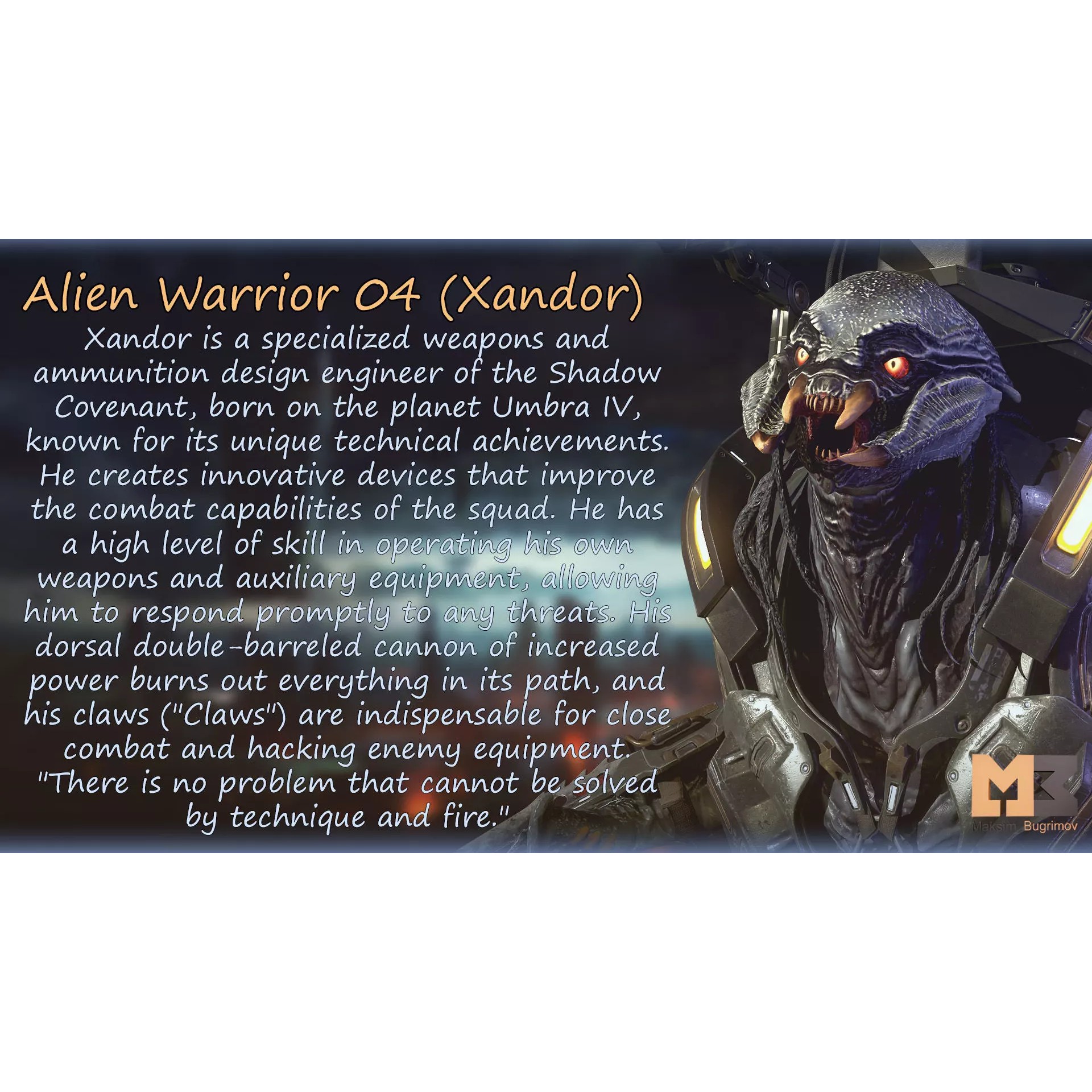 Aliens Warrior Pack - Low-Poly Game-Ready 3D Model - View 13